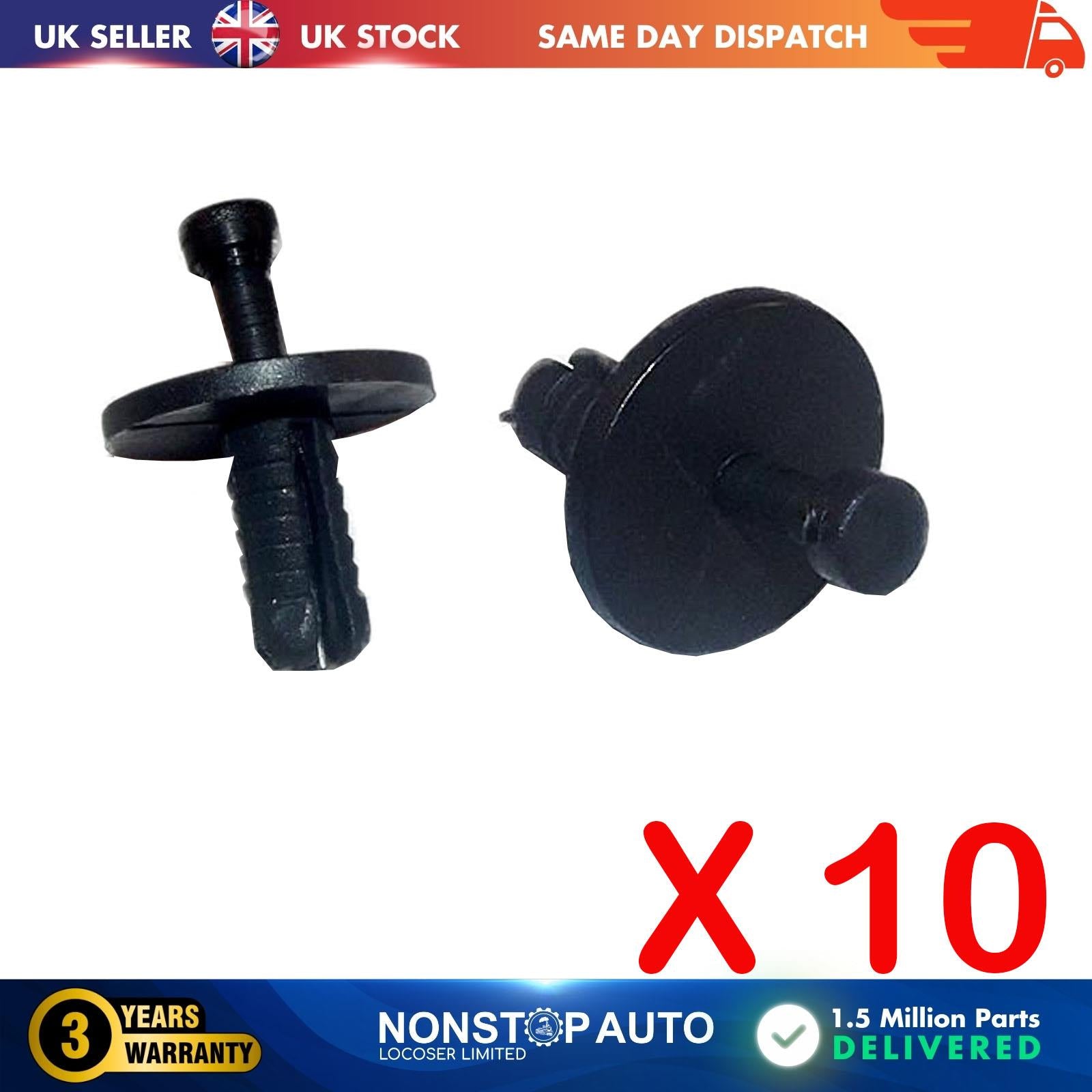 10X Bumper Body Panel Trim Front Grill Air Filter Clips For BMW E28 E30 E39