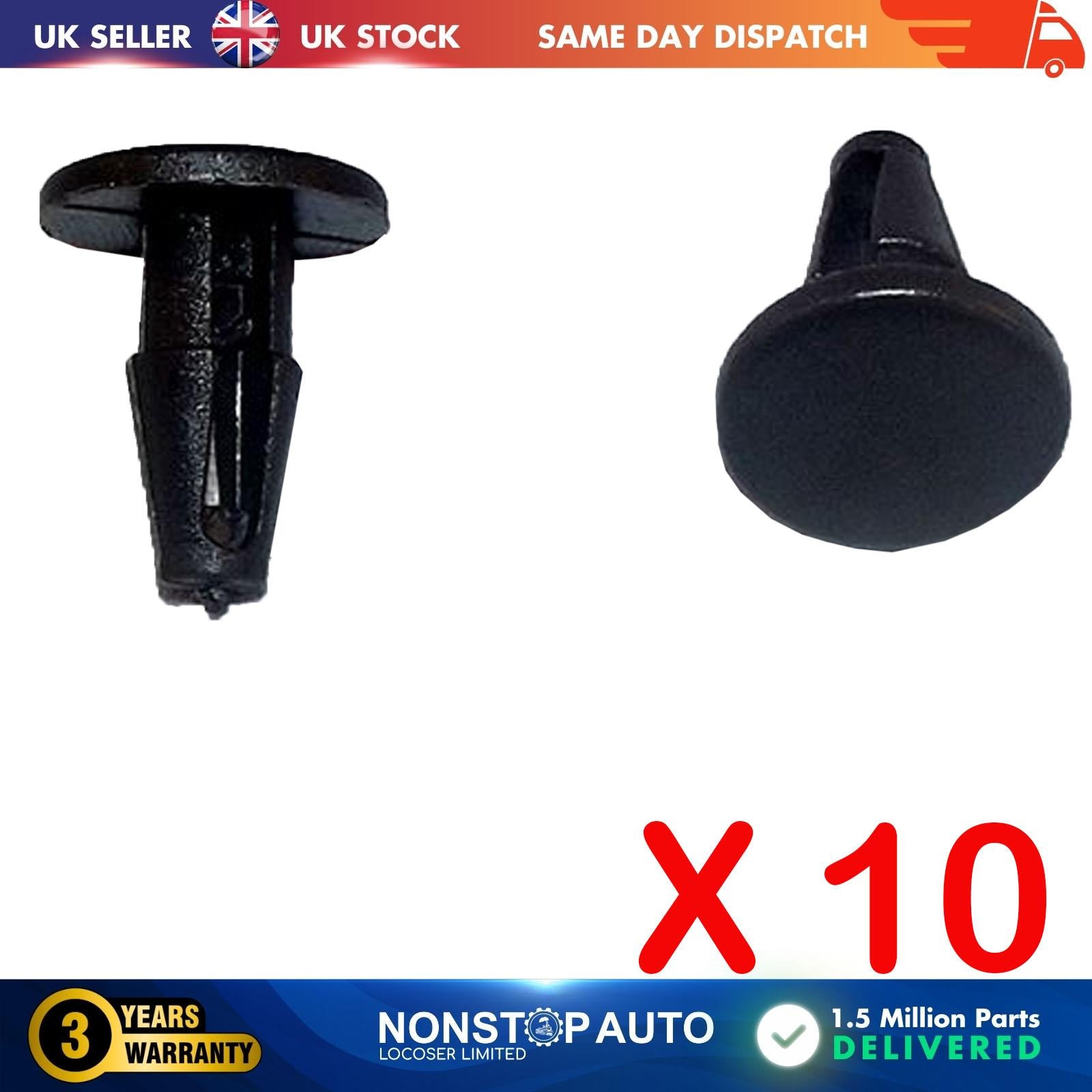 10X Weatherstrip Trim Panel Retainer Clips For NISSAN 01553-00172