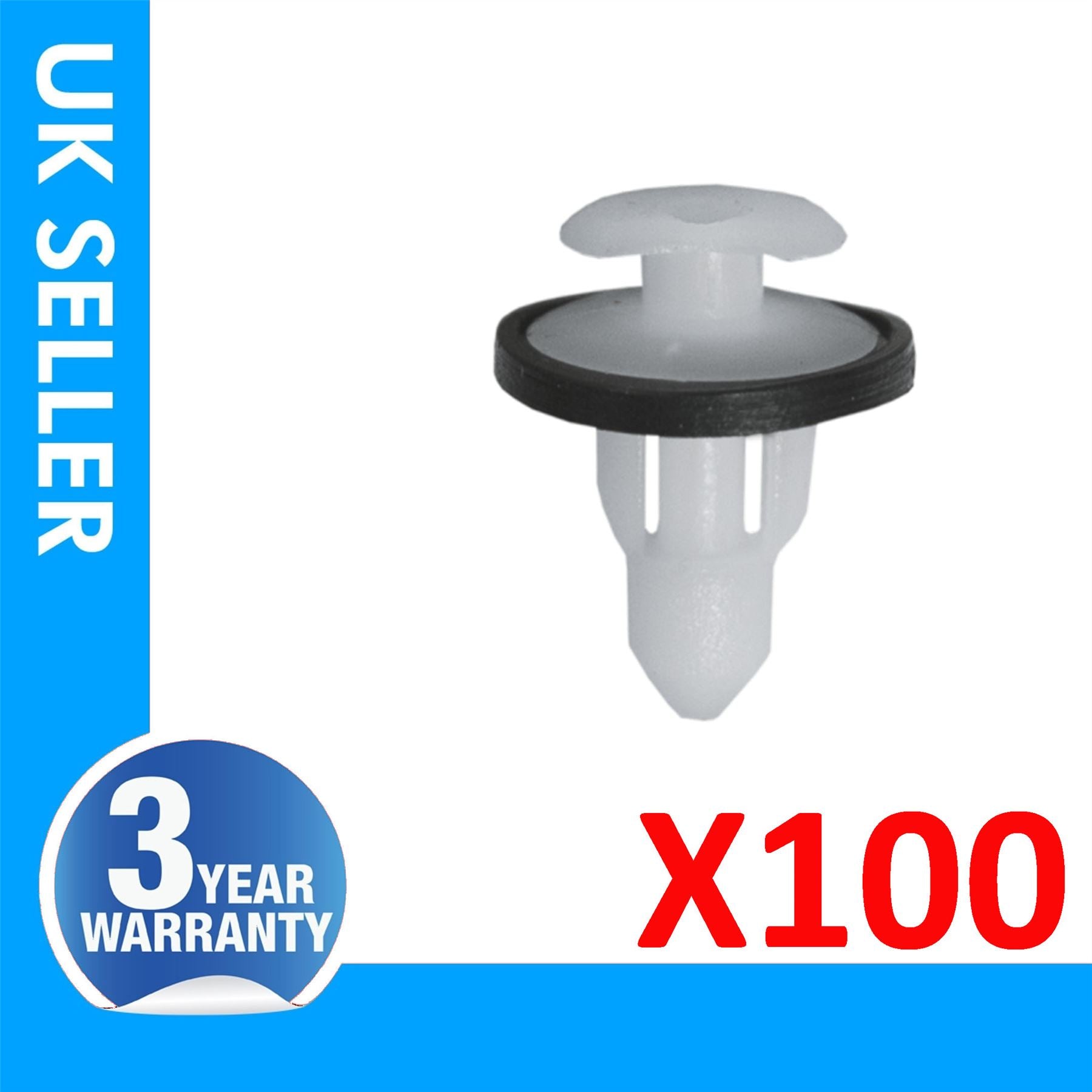 100X For Citroen AX BX Peugeot 306 406 605 INTERIOR MOULDING PANEL TRIM CLIPS