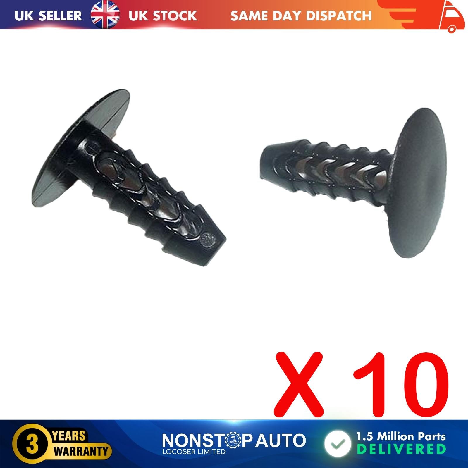 10X Roof Trunk Lining Trim Retainer Clips For ALFA ROMEO 156 159 166 Brera Spider FIAT Panda Croma DACIA Ypsilon Lybra Kappa IVECO TOFAS 1459238 17887688 02081620
