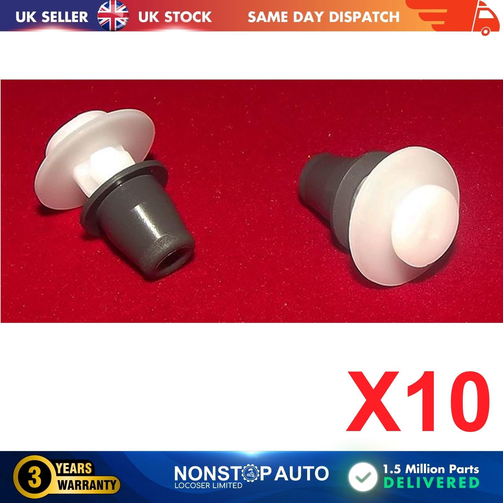 10X Side Moulding Grommet Trim Clips For VW PEUGEOT VW : 37883575
