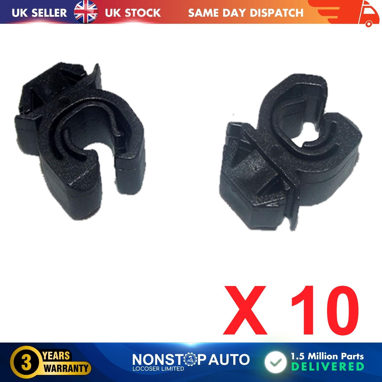 10X Bonnet Clips Cab Rib For OPEL VAUXHALL Corsa B Tigra 1180216