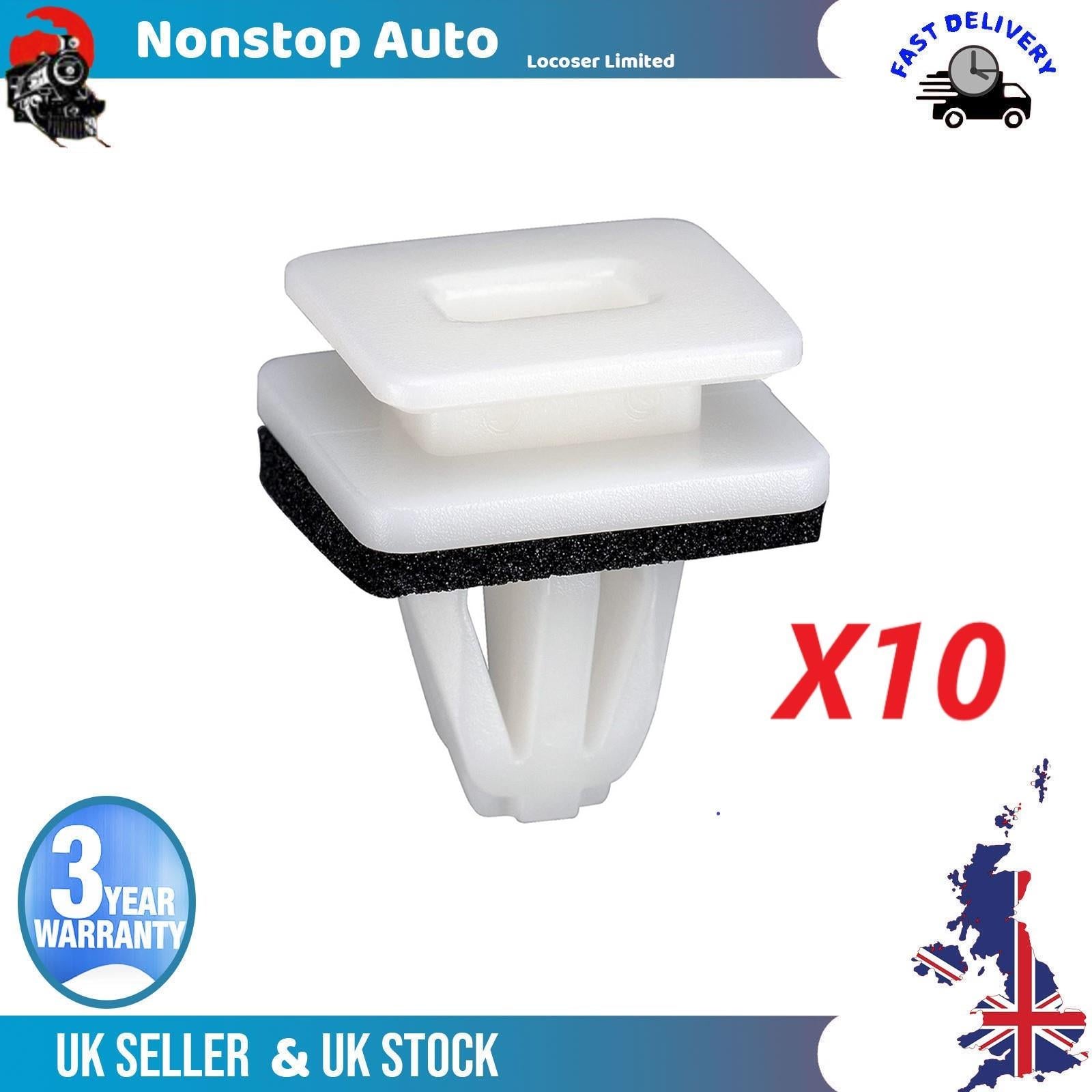 10X Side Skirt Sill Guard Moulding Rocker Cover Trim Clips For HONDA 91504-SP1-003