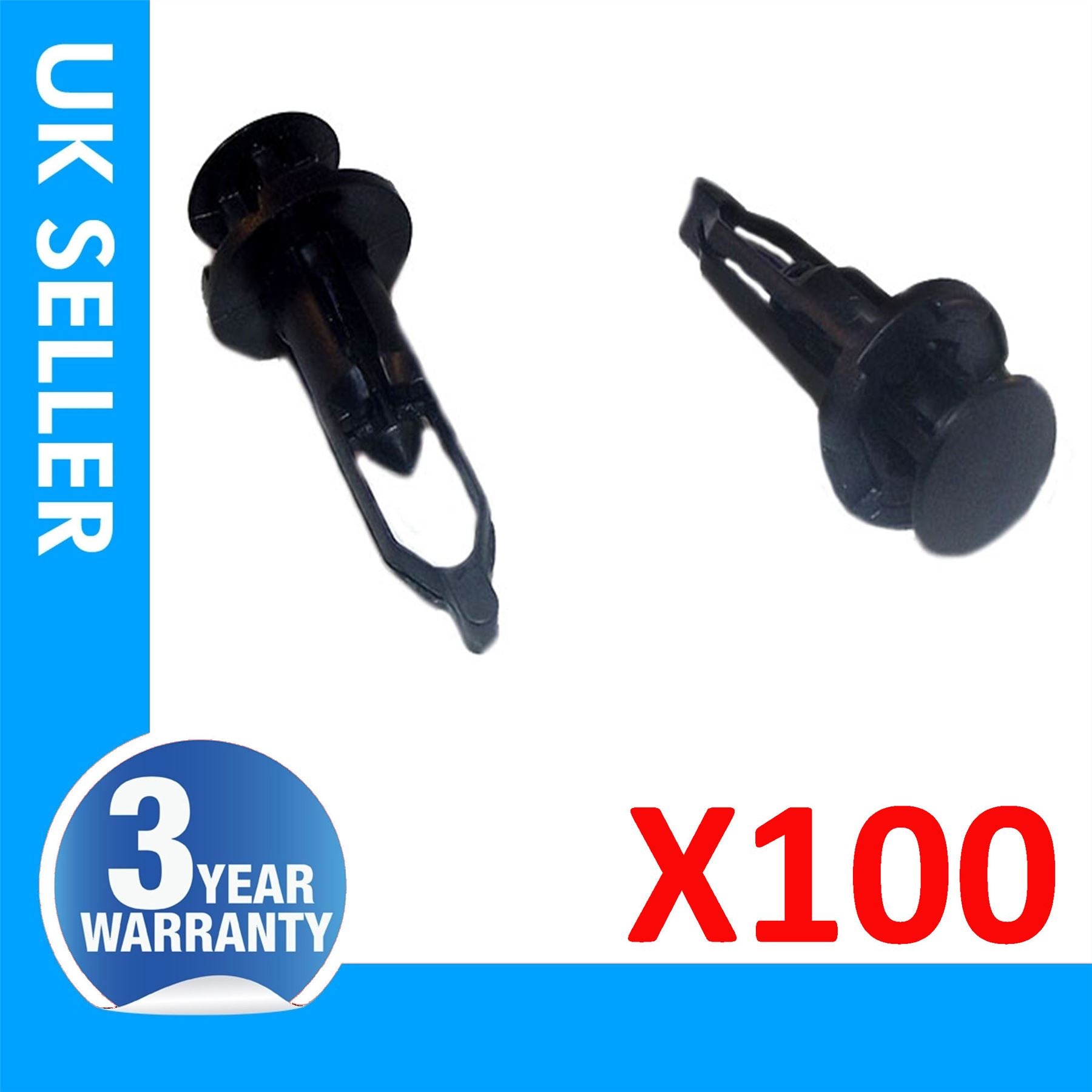 100X For Toyota Echo FJ Cruieser Bumper Grill Mud Guard Flap Rocker Cover Clips