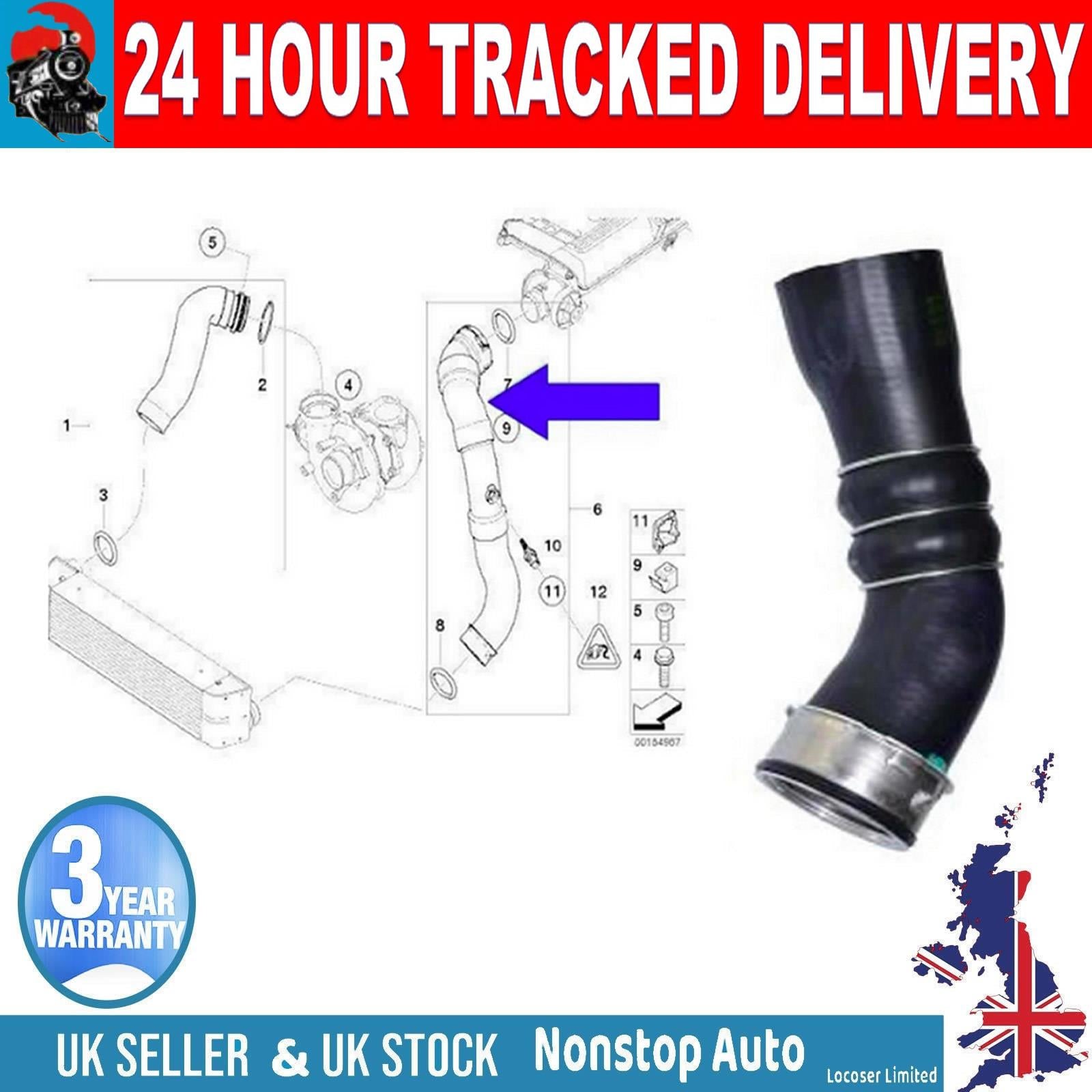 EGR TURBO INTERCOOLER  HOSE PIPE FOR  BMW 1 Series E87 120D 1 Series E87 118D  11617810308