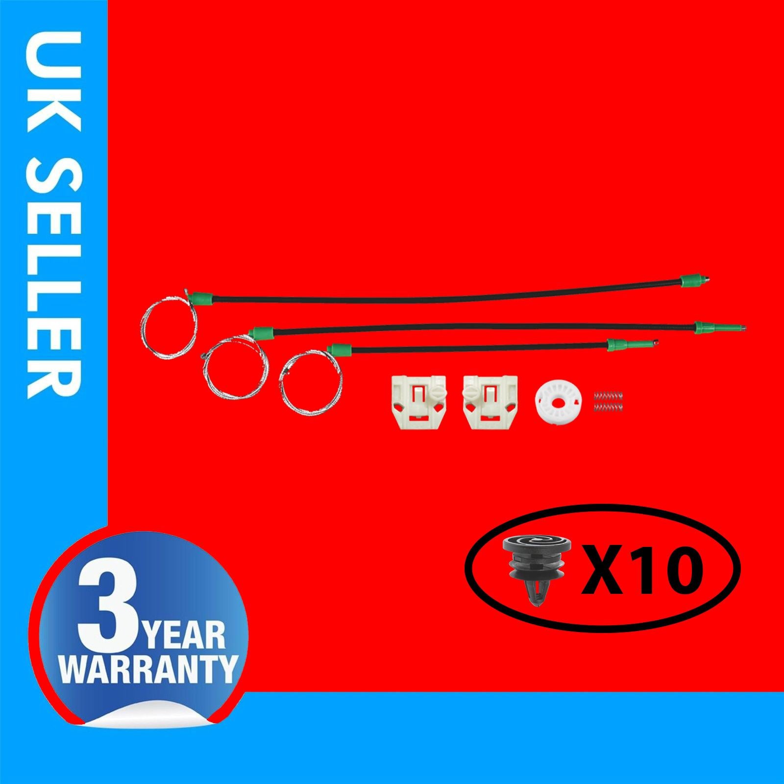FOR SEAT TOLEDO LEON WINDOW REGULATOR REPAIR KIT FRONT LEFT OR RIGHT