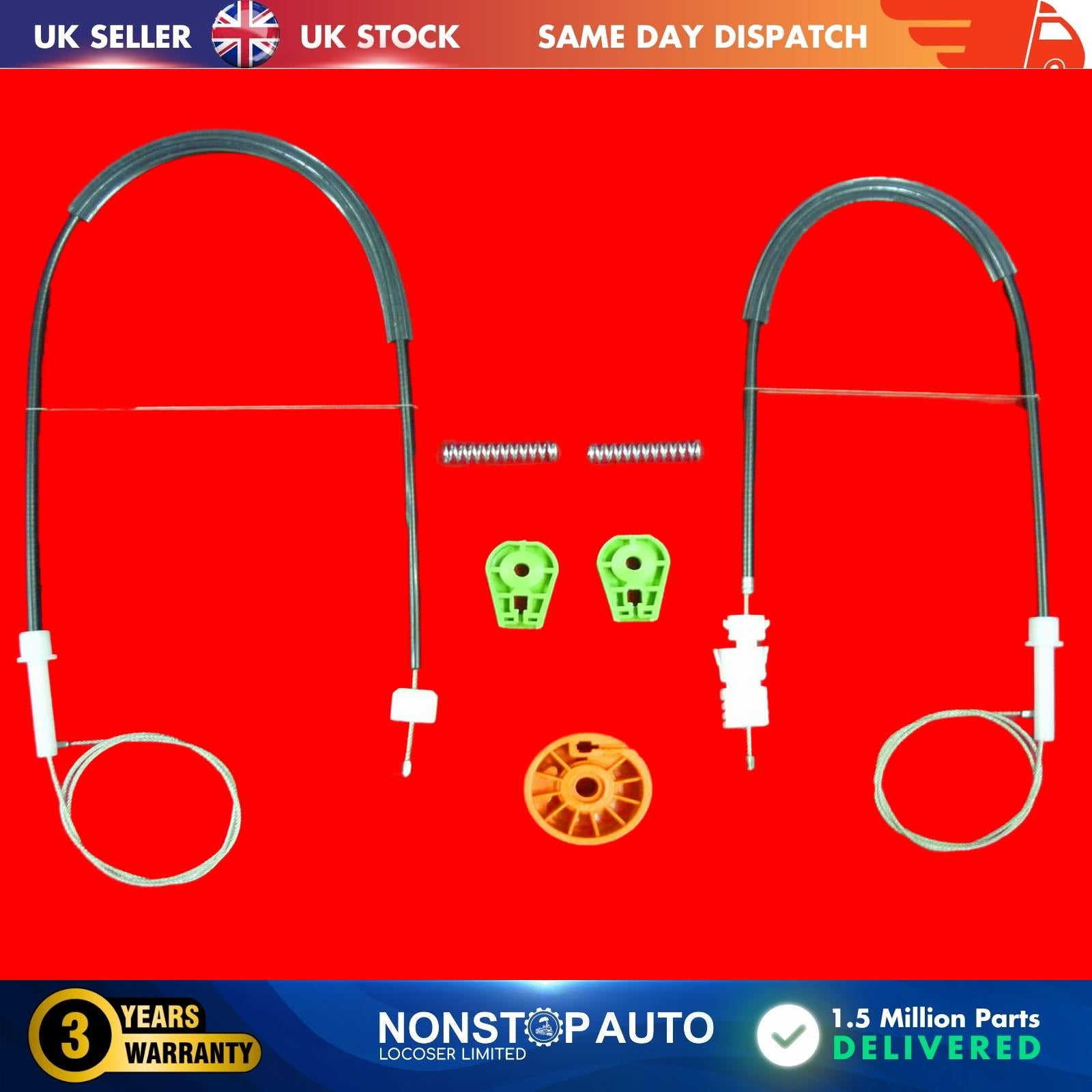 Window Regulator Repair Kit / Rear Right Fits Citroen C3 Pluriel
