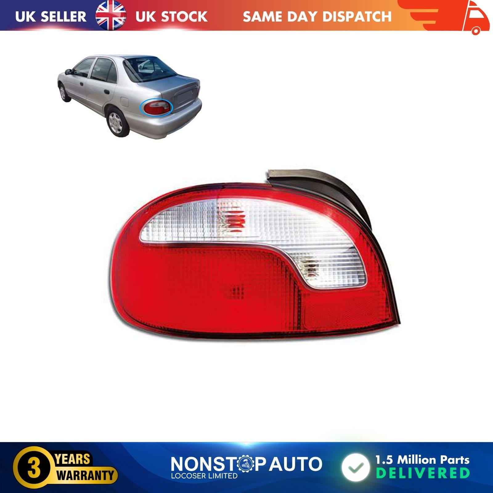 Rear Tail Light Lamp Without Bulb Holder  Left Side Fits HYUNDAI Accent 9240122311