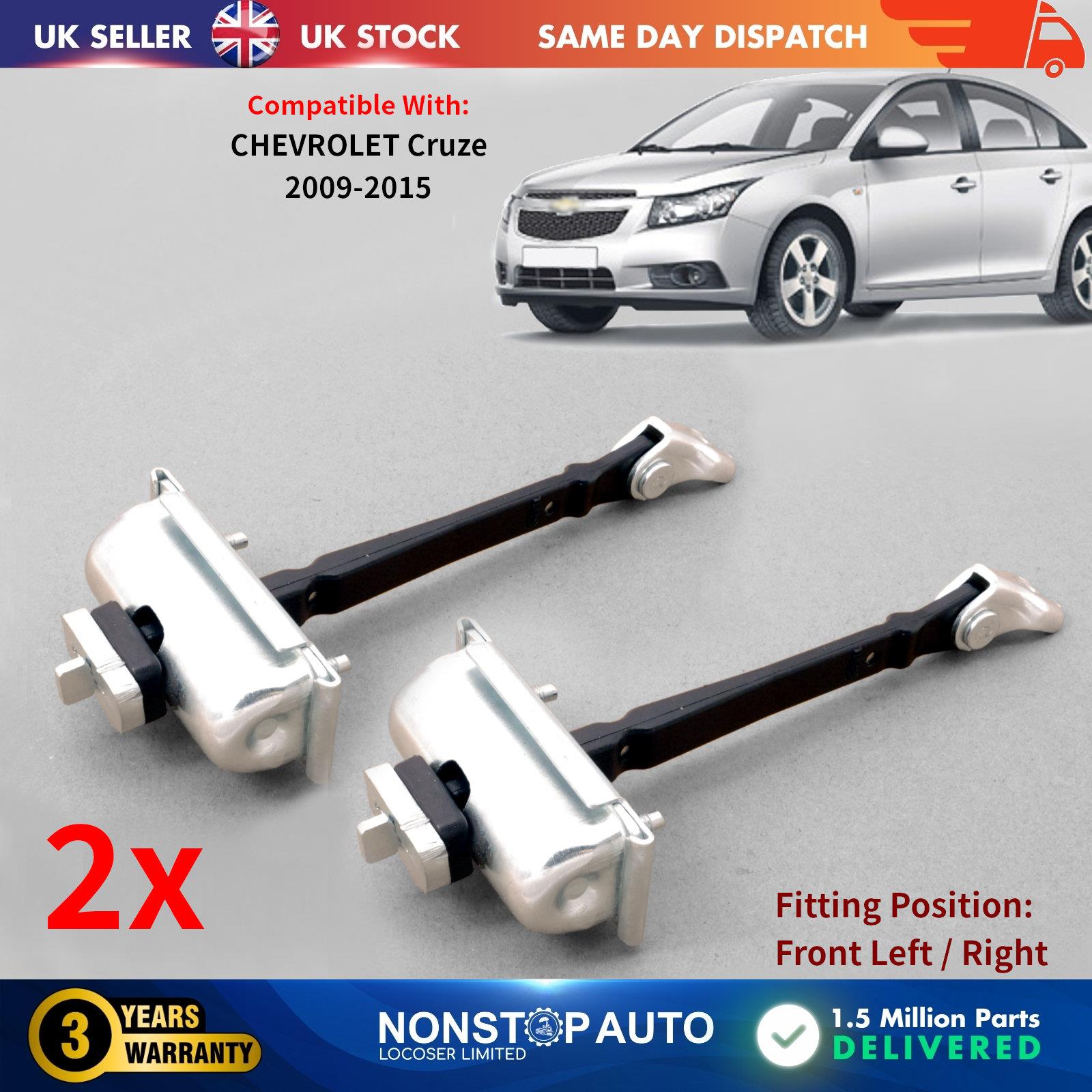 2X Door Hinge Check Strap Stopper Limiter Front Left Right For CHEVROLET Cruze 2009 - 2015  95021013