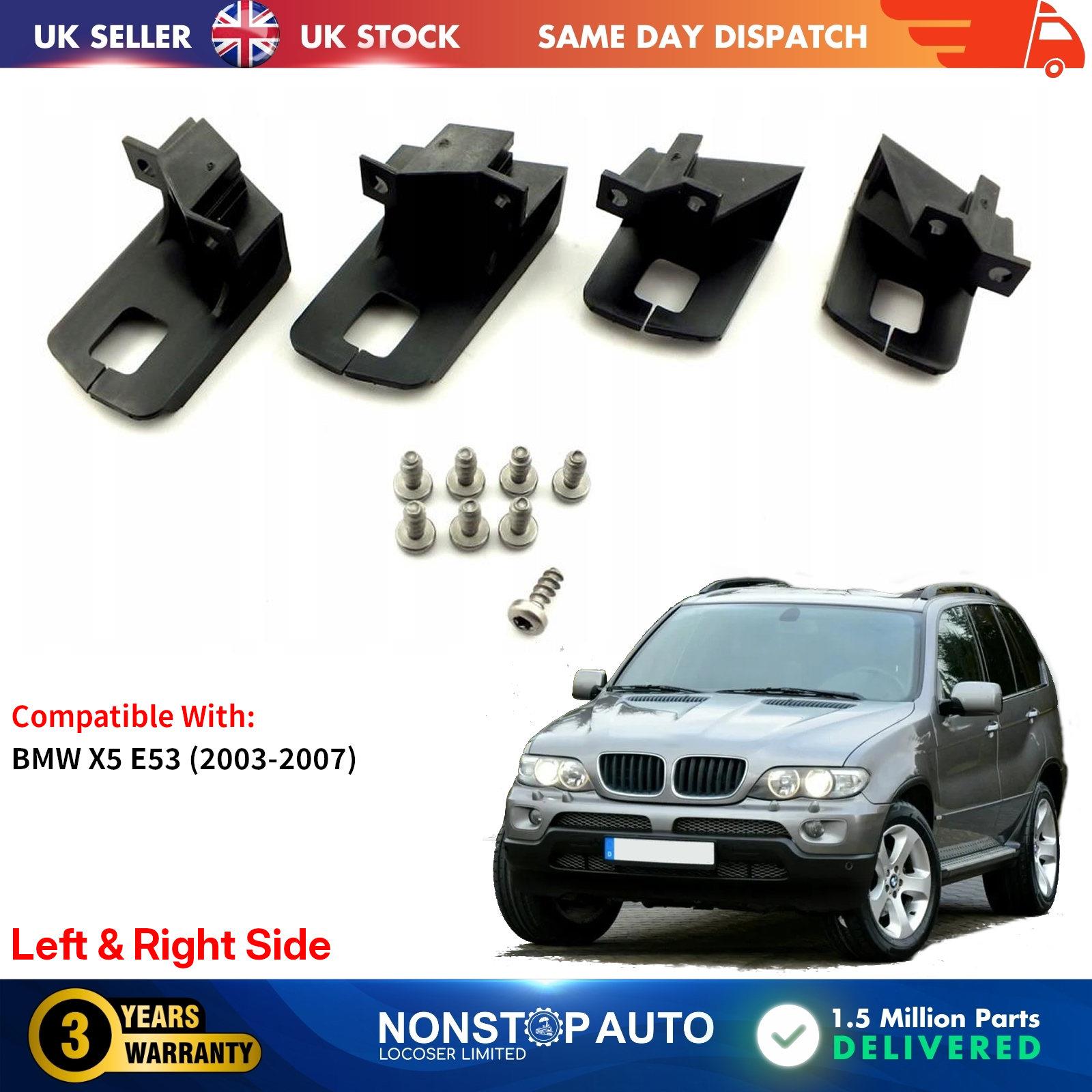 2X Headlight Repair Kit Bracket Mount Clips Left and Right For BMW X5 E53 63126940249 63126940250