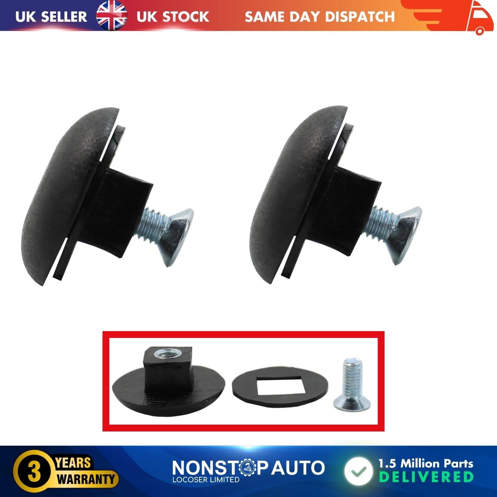 2X WINDOW MOUNTING CLIP WITH SCREW FOR CITROEN AX BERLINGO C1 C8  EVASION XSARA SAXO ZX PEUGEOT 106 107 306 309 205 206 406 806 807 PARTNER RIFTER 8573.79