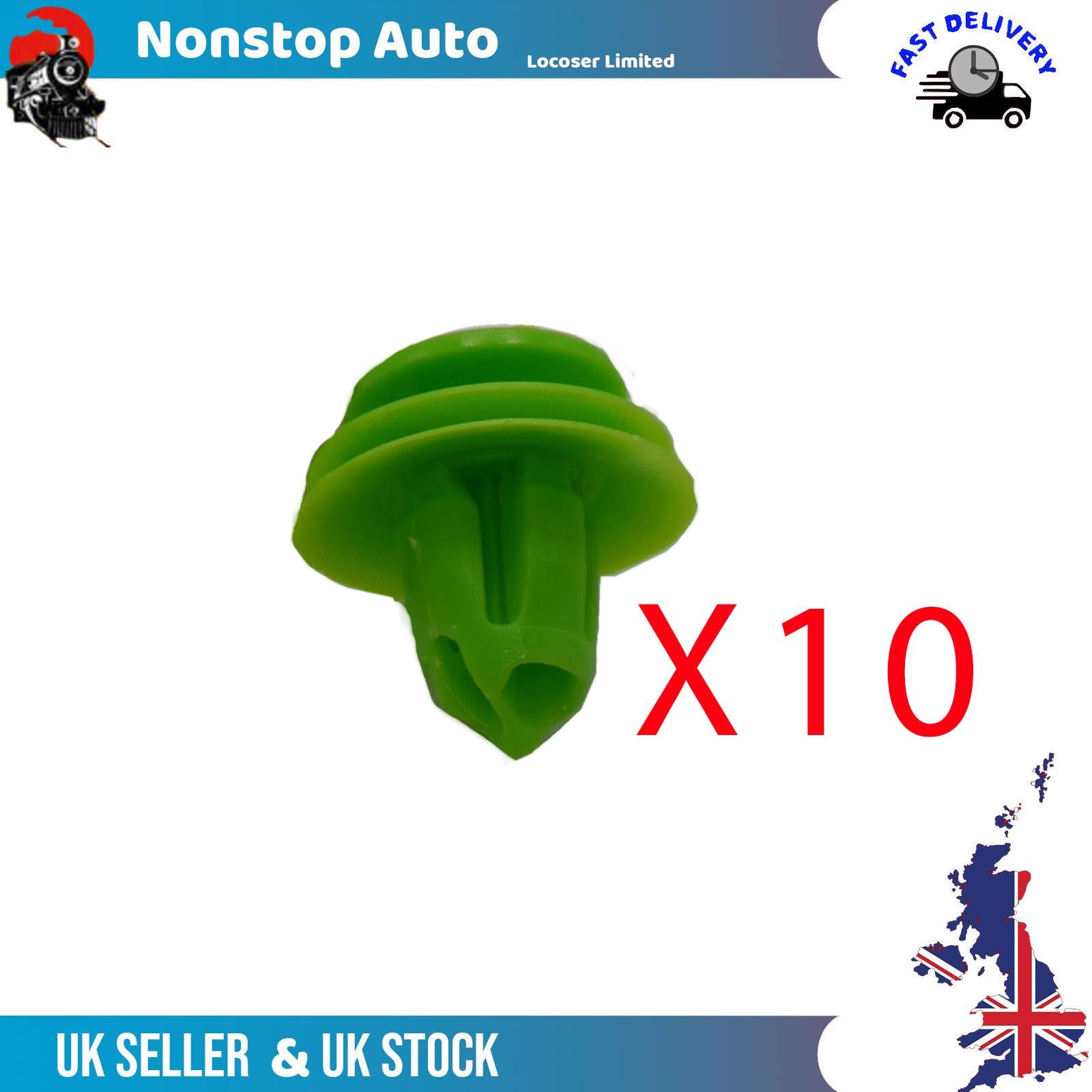 10X Door Panel Interior Trim Retainer Clips Fits Honda Ridgeline 91560SZW003