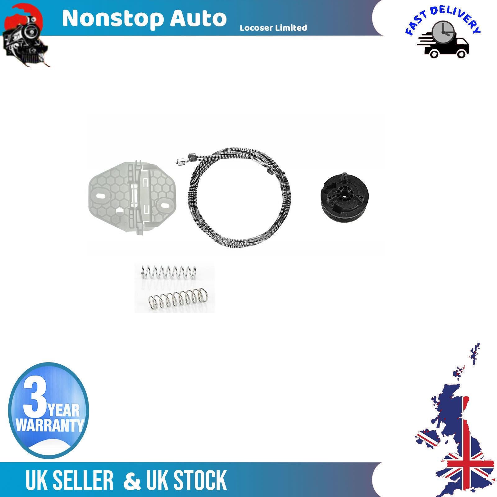 Fits RENAULT Clio II Window Regulator Repair Kit Rear left Side