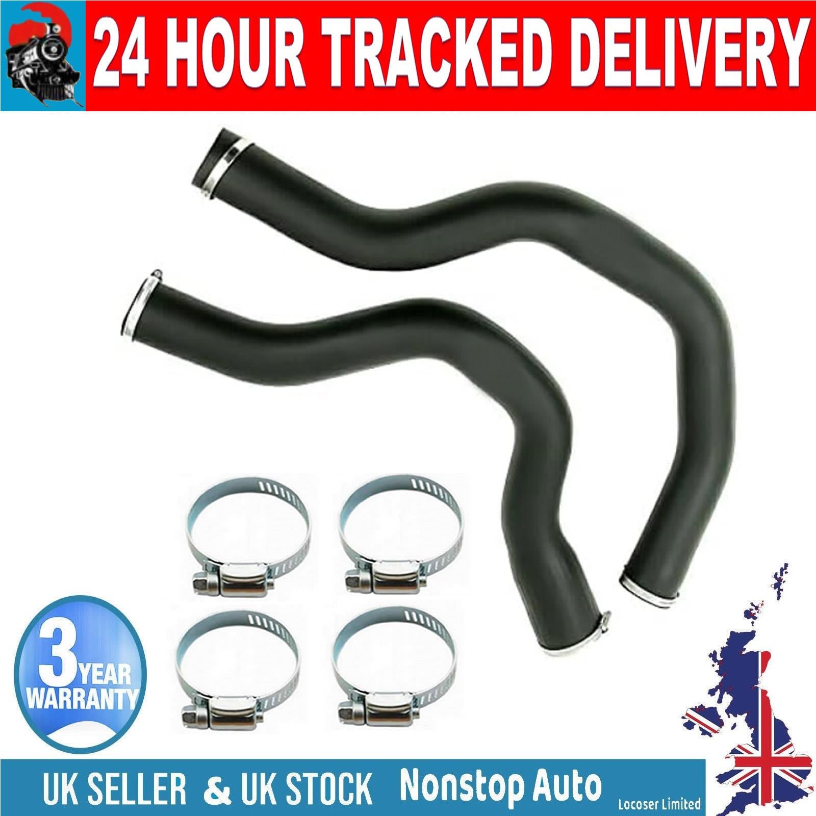 2X TURBO INTERCOOLER HOSE PIPE SET FOR JEEP CHEROKEE (KJ) 2.5 2.8 CRD 4x4 52079800AA
