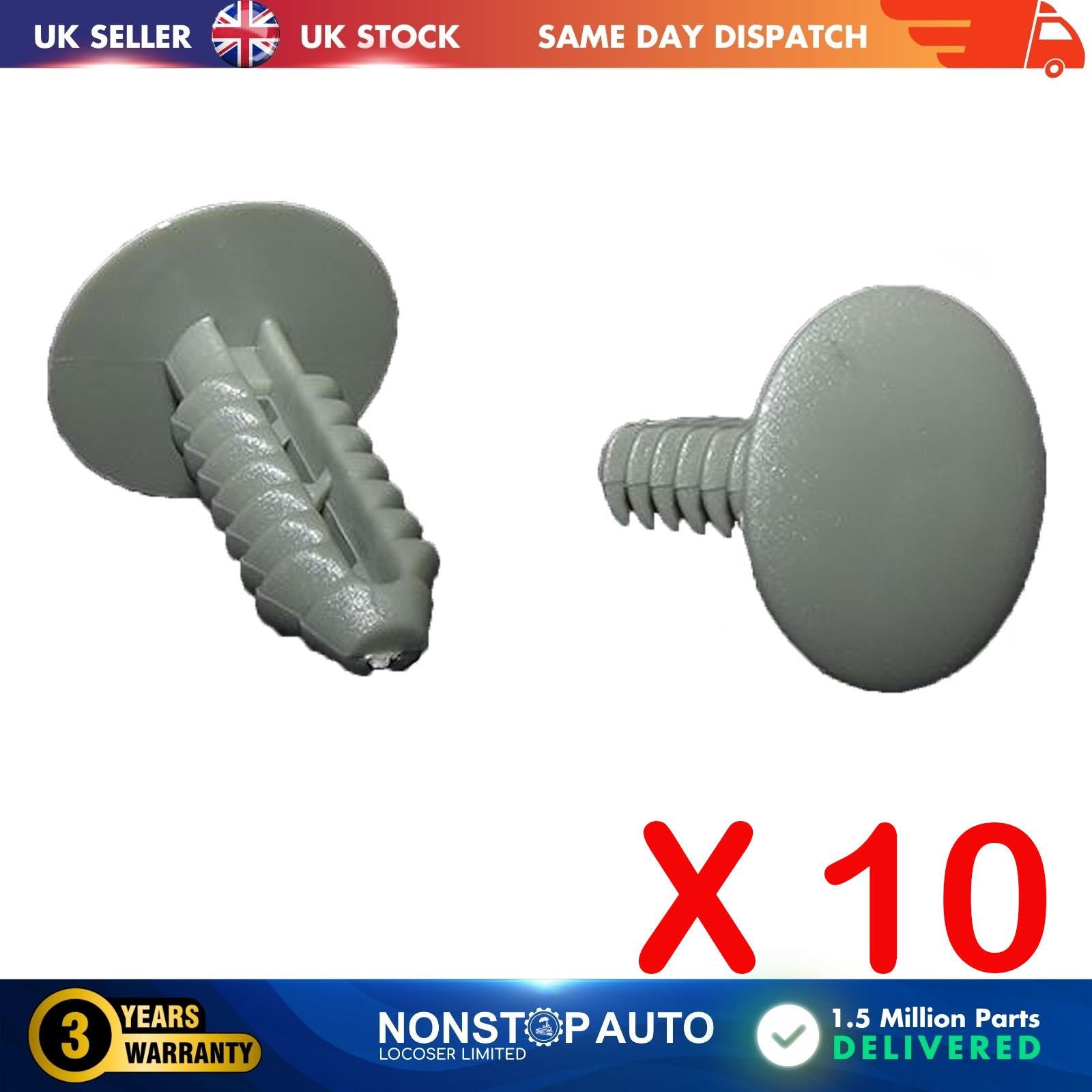 10X Trim Panel Retainer Clips For UNIVERSAL S-1604