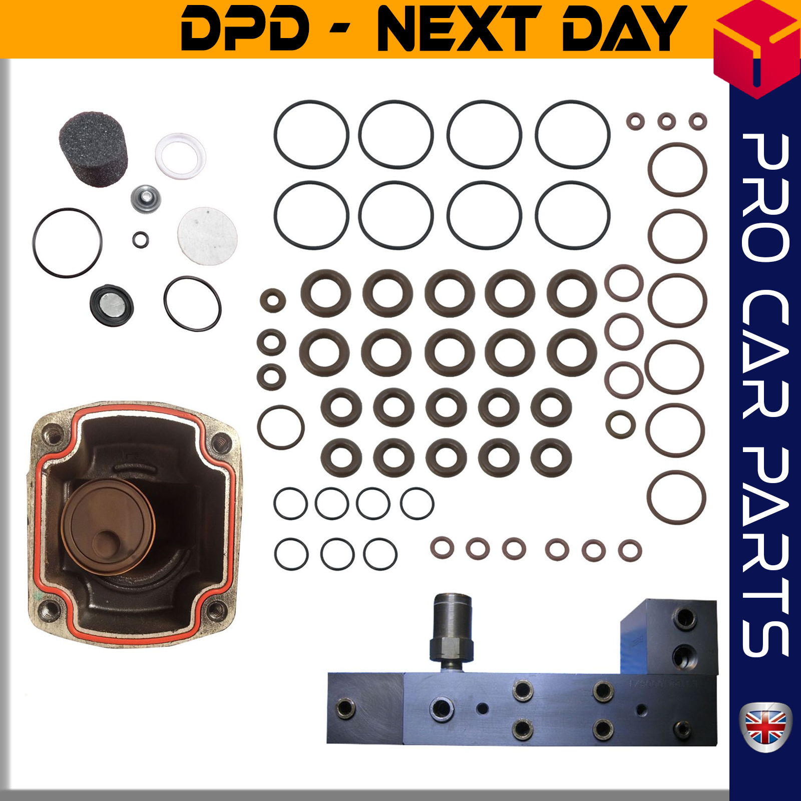 Air Suspension Compressor Pump Valve Block Diaphragm Seal â€“ Liner Repair KitFits RANGE ROVER P38EAS