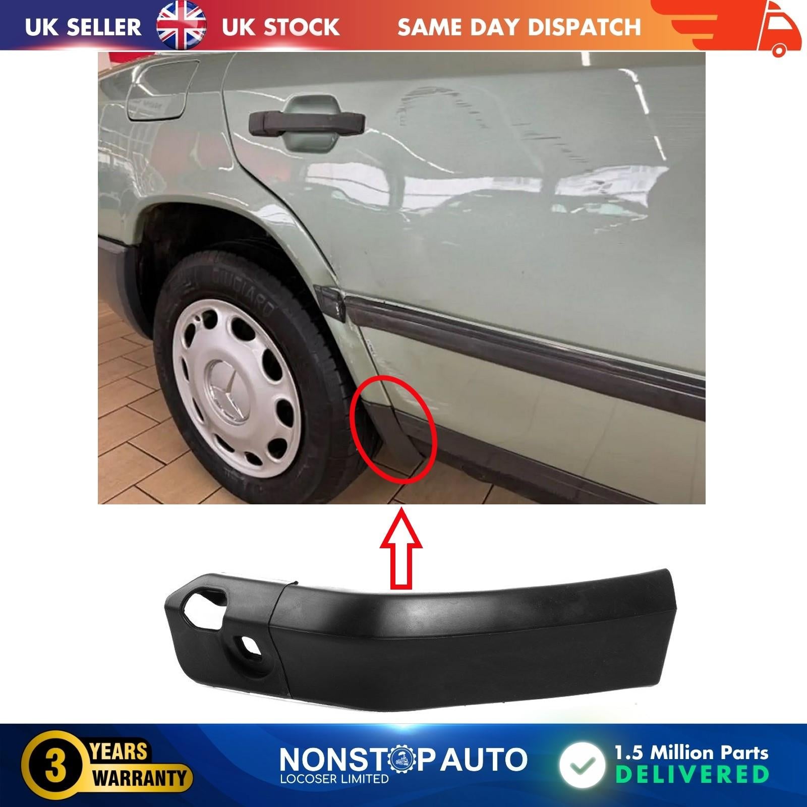 Door Wheel Arch Fender Moulding Lower Rear Right For MERCEDES W124 S124 A1248840231