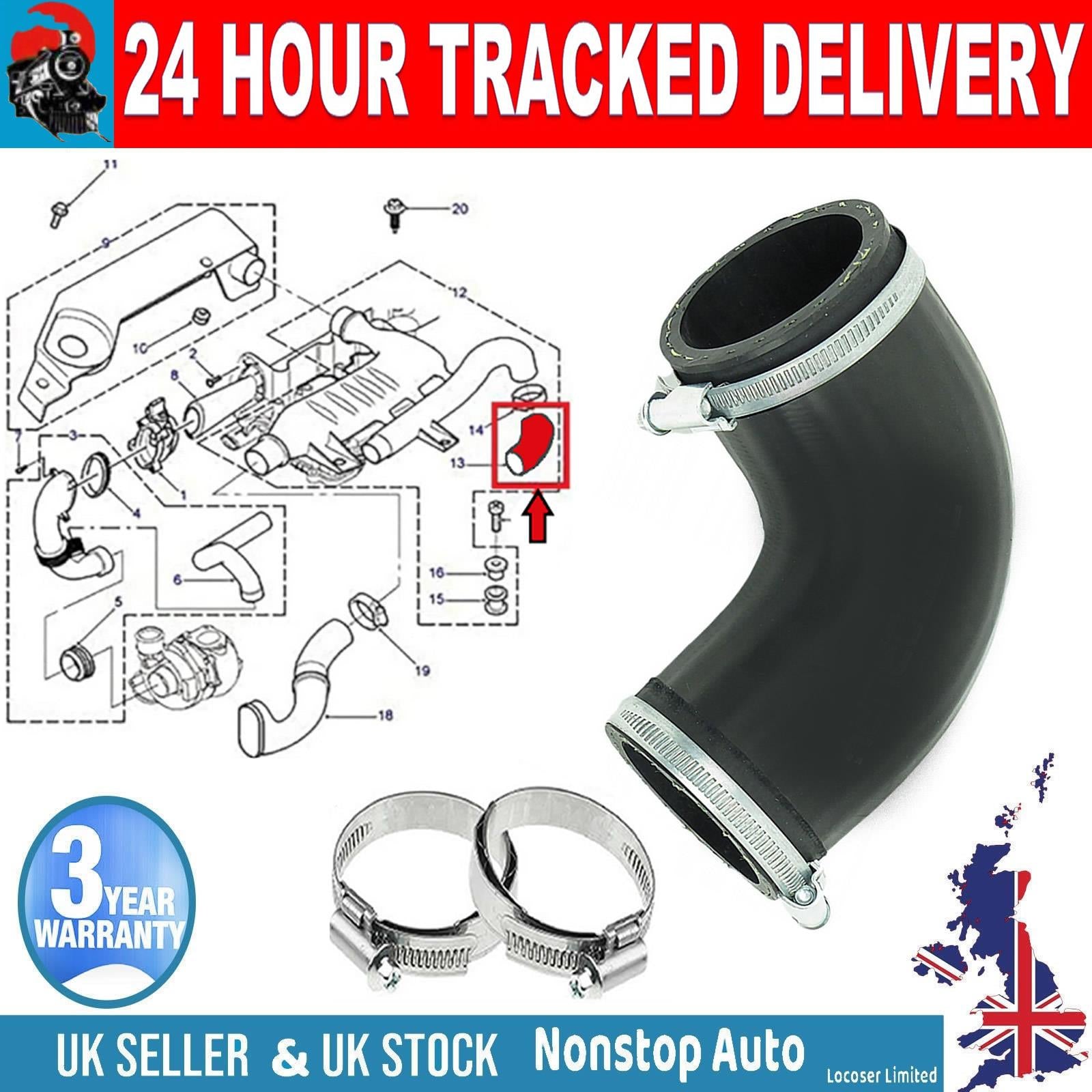 TURBO INTERCOOLER HOSE PIPE FOR LAND ROVER FREELANDER I 2.0 TD4 WAP00080