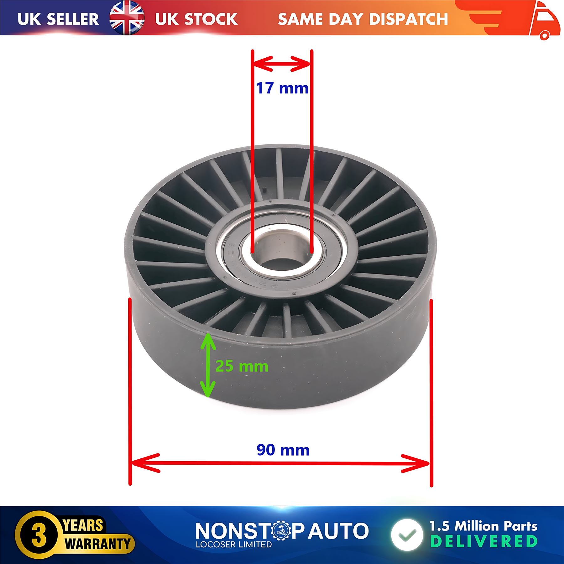 Fan Belt Tensioner Pulley V Ribbed Belt Idler For ALFA ROMEO 156 166 FIAT Marea LANCIA Kappa Lybra Thesis VAUXHALL Astra G Frontera B Omega B Signum Sintra Vectra B C Zafira A SAAB 9-3 9-5 5342456