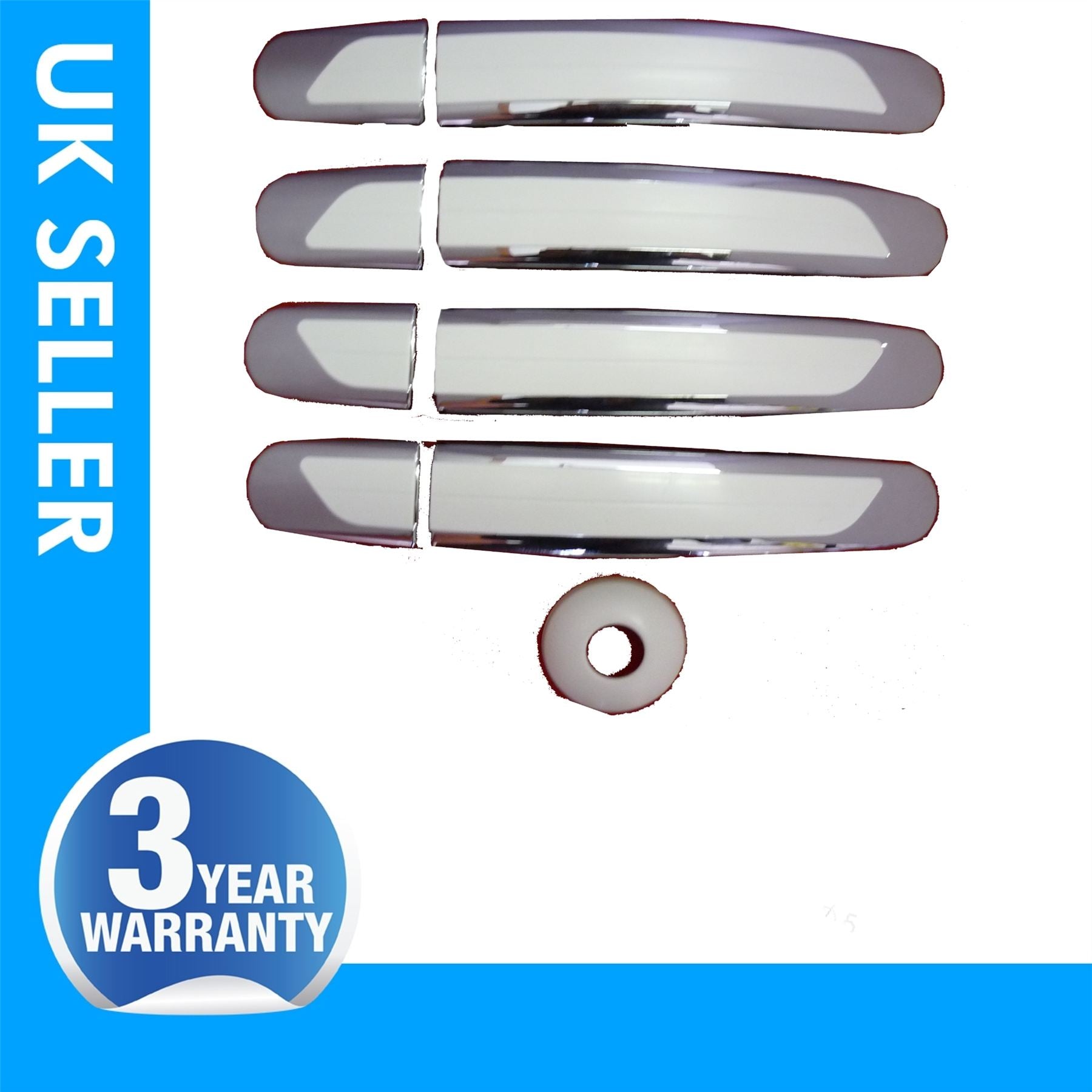 For Ford Transit door handle cover chrome&white X 4