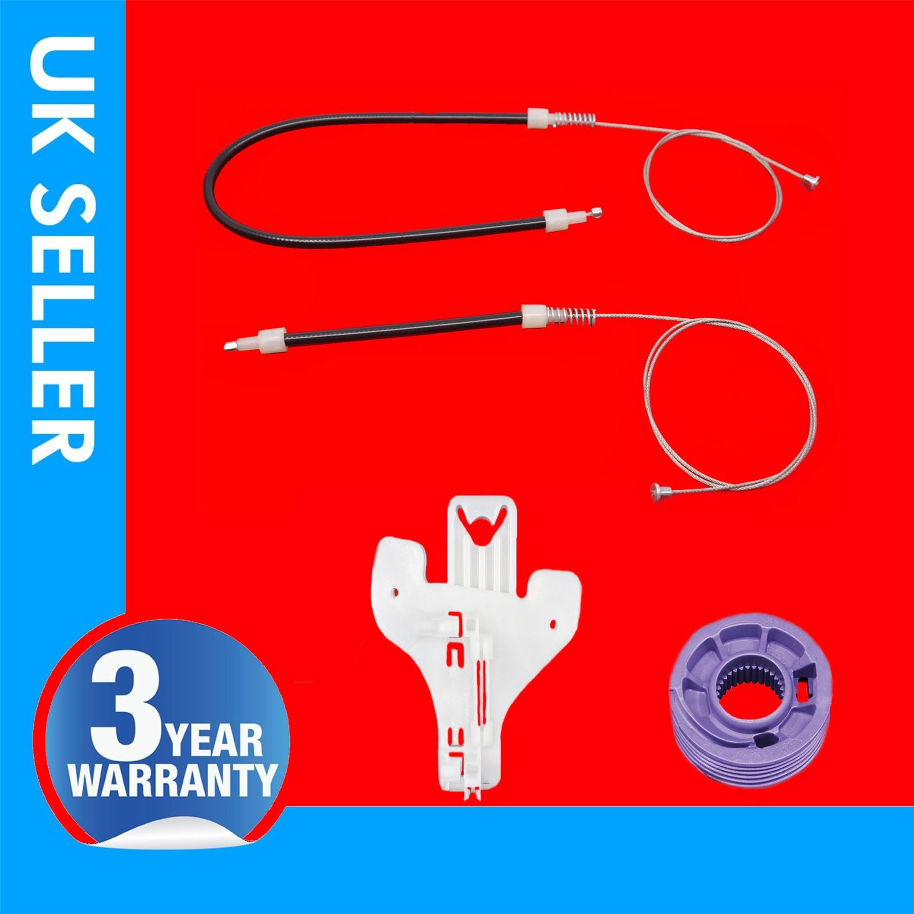 For Volkswagen Polo Window Regulator Repair Kit Rear Right Side