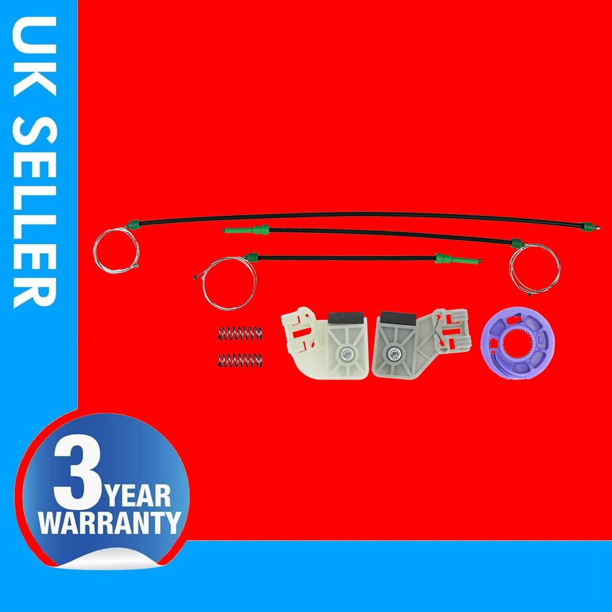 Fits VW Polo IV Window Regulator Repair Kit Front Left Side 6Q4837461J