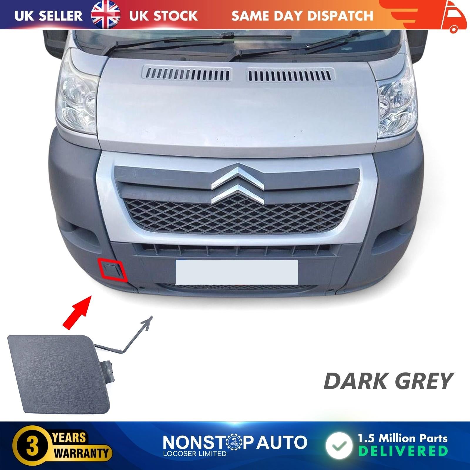 Front Bumper Tow Towing Eye Cover For FIAT Ducato CITROEN Relay PEUGEOT Boxer 2006-2014 7414TC