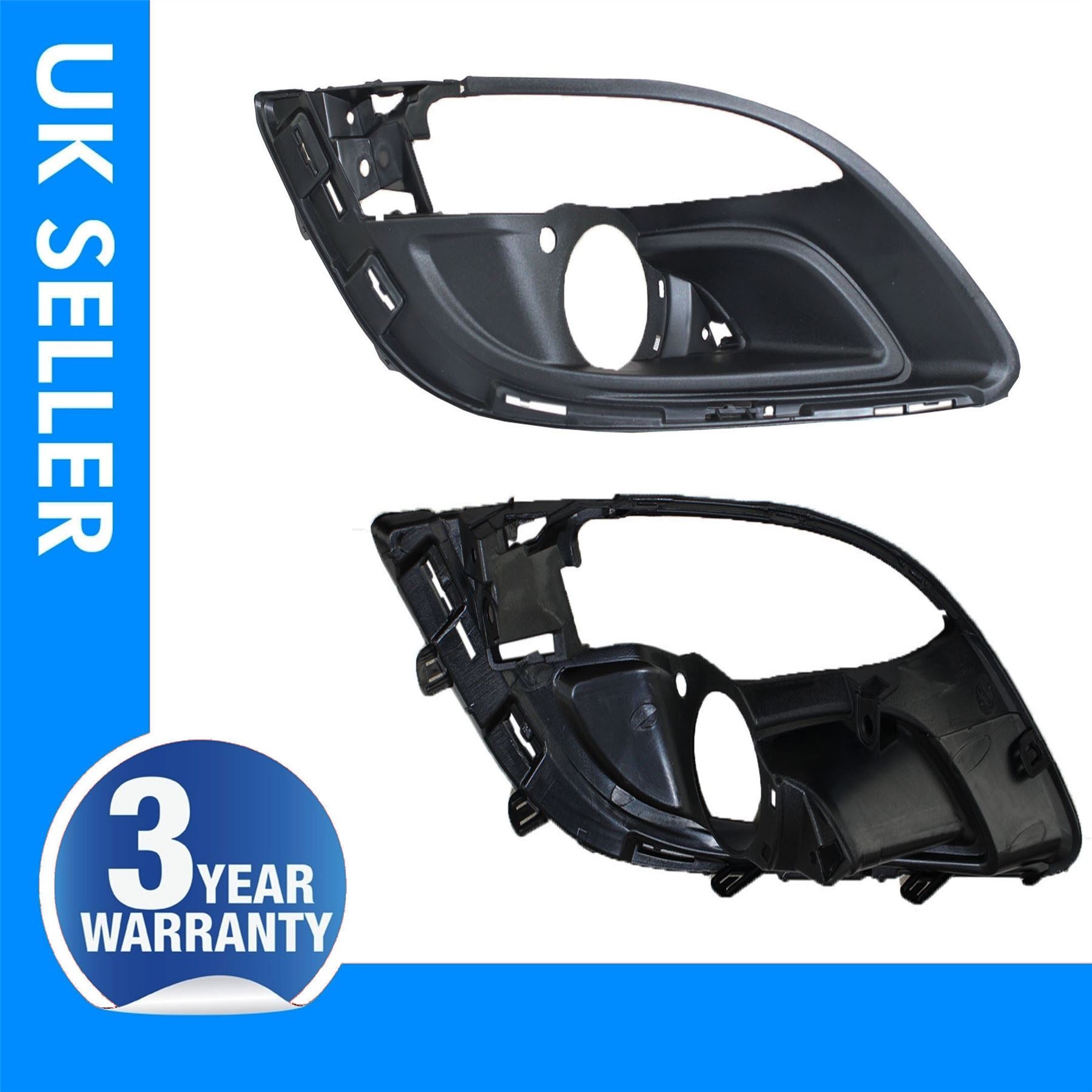 2X Front Bumper Grill Fog Light Chrome FOR Vauxhall Opel Astra J 1401022/21
