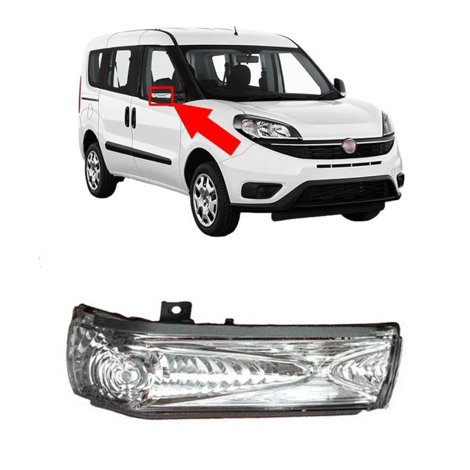 For FIAT Doblo Opel Combo Wing Mirror Indicator Repeater Lens Light Right Side 71765377
