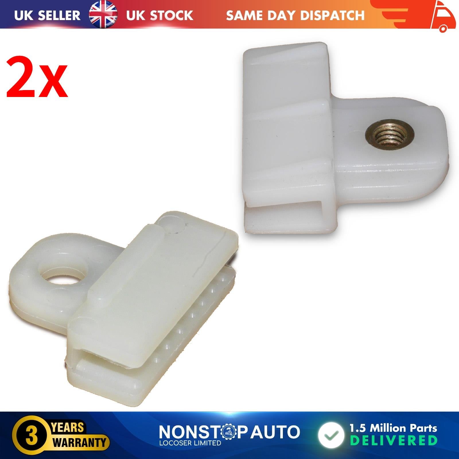 2x Door Glass Window Channel Guide Track Clip For NISSAN Micra IV Navara Terrano II SUBARU Justy IV MITSUBISHI L200 Outlander III (S6300 & S6305)