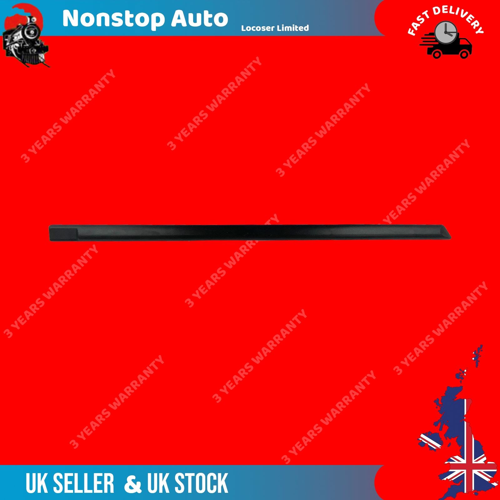 REAR DOOR MOULDING TRIM STRAP RIGHT SIDE FITS SKODA FABIA 6Y0853754B41,6Y0853754