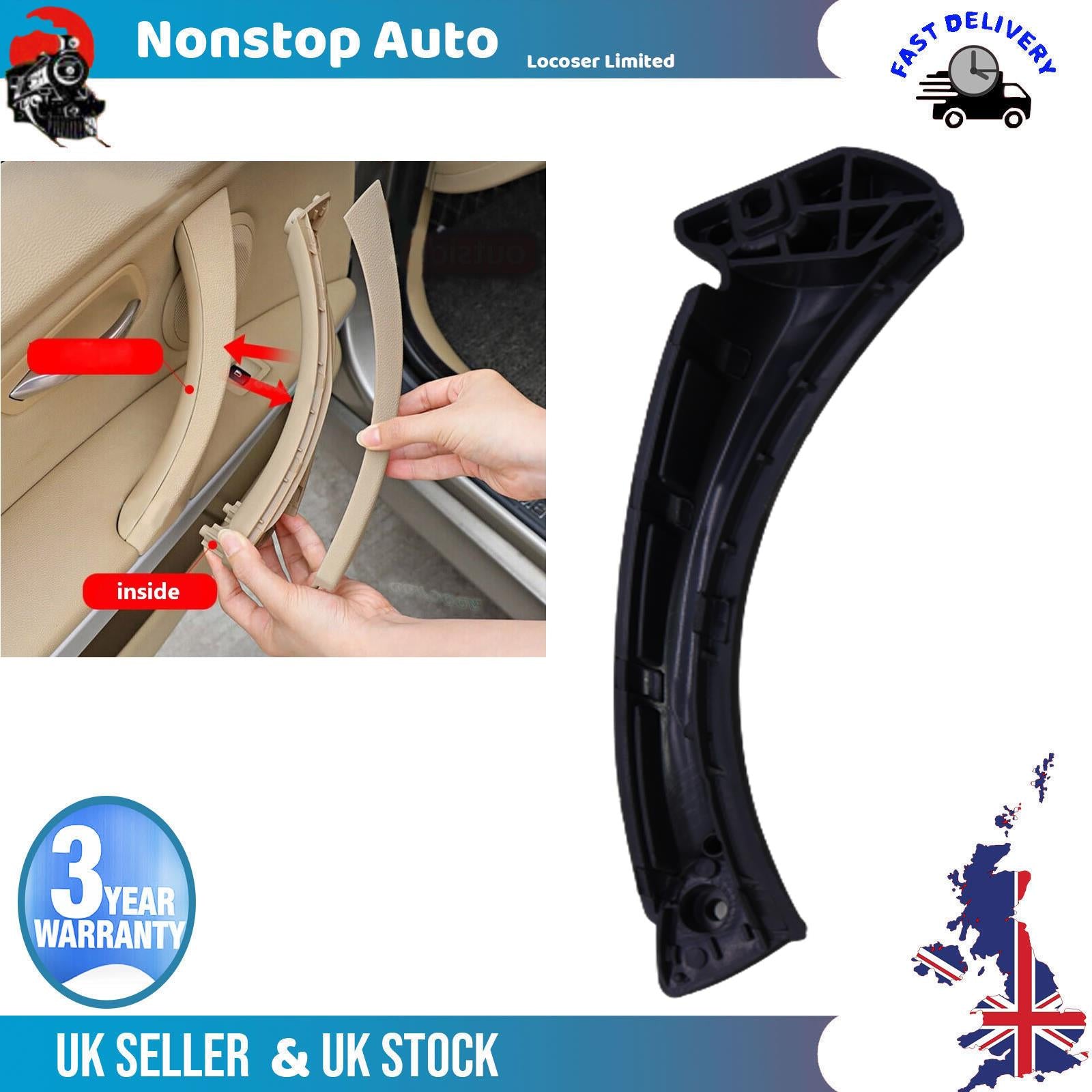 Door Handle Pull Panel Trim Bottom Left For BMW 3 318i 320i 325i 328i 330i 335i