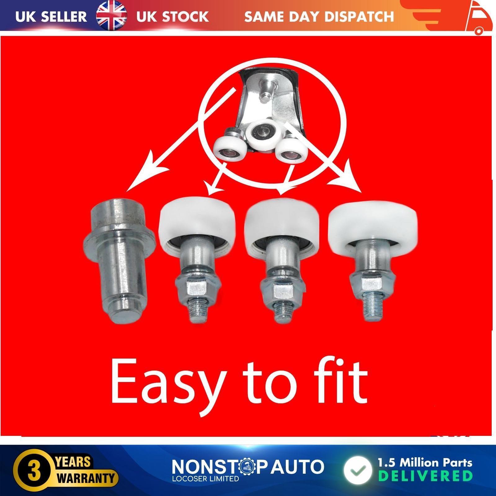 Sliding Door Roller Guide Hinge Ball Bearing Top Side Fits IVECO Daily III IV V VI 3804680