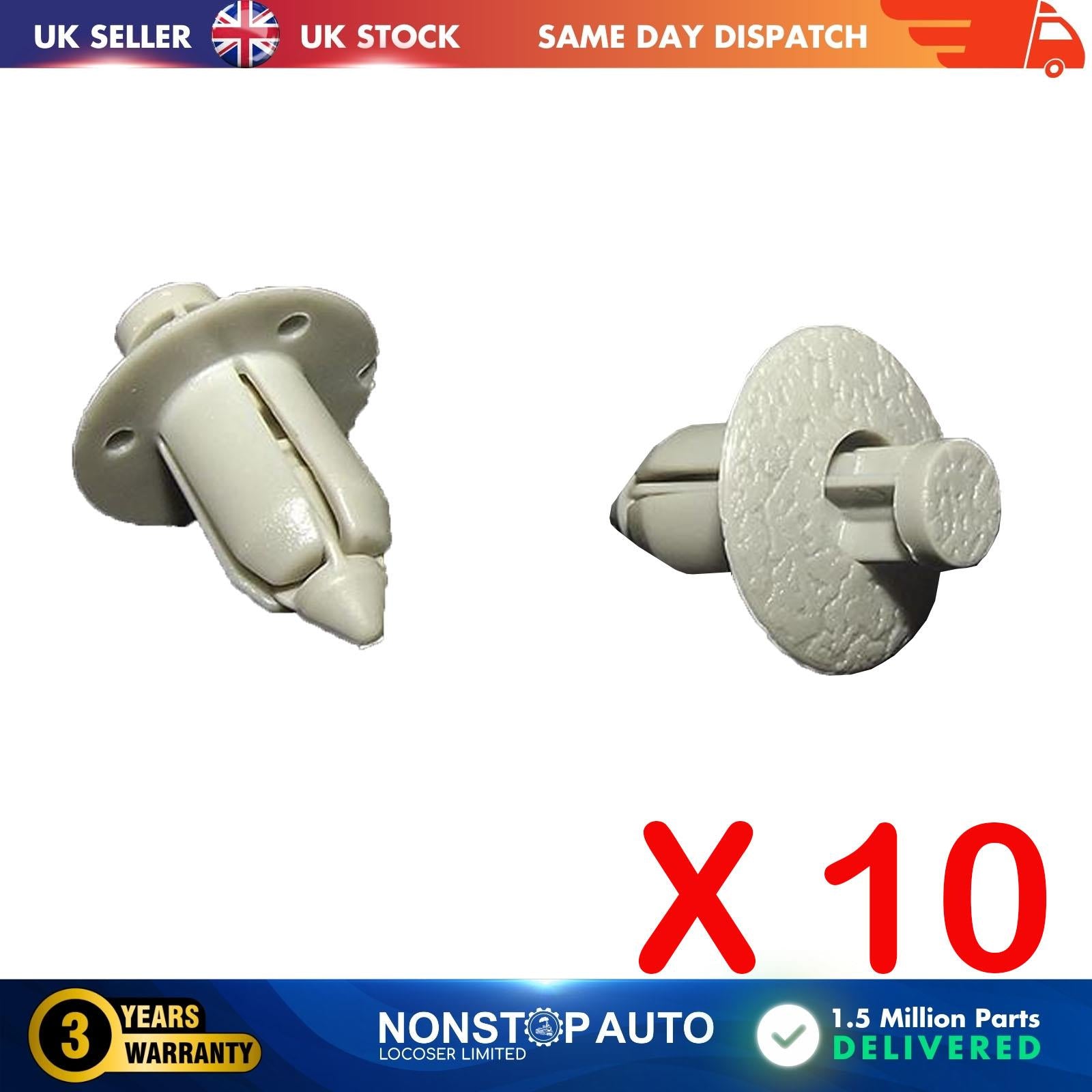 10 X FOR VOLVO Door Card Trim Panel Body Boot Fastener Clips 39964090