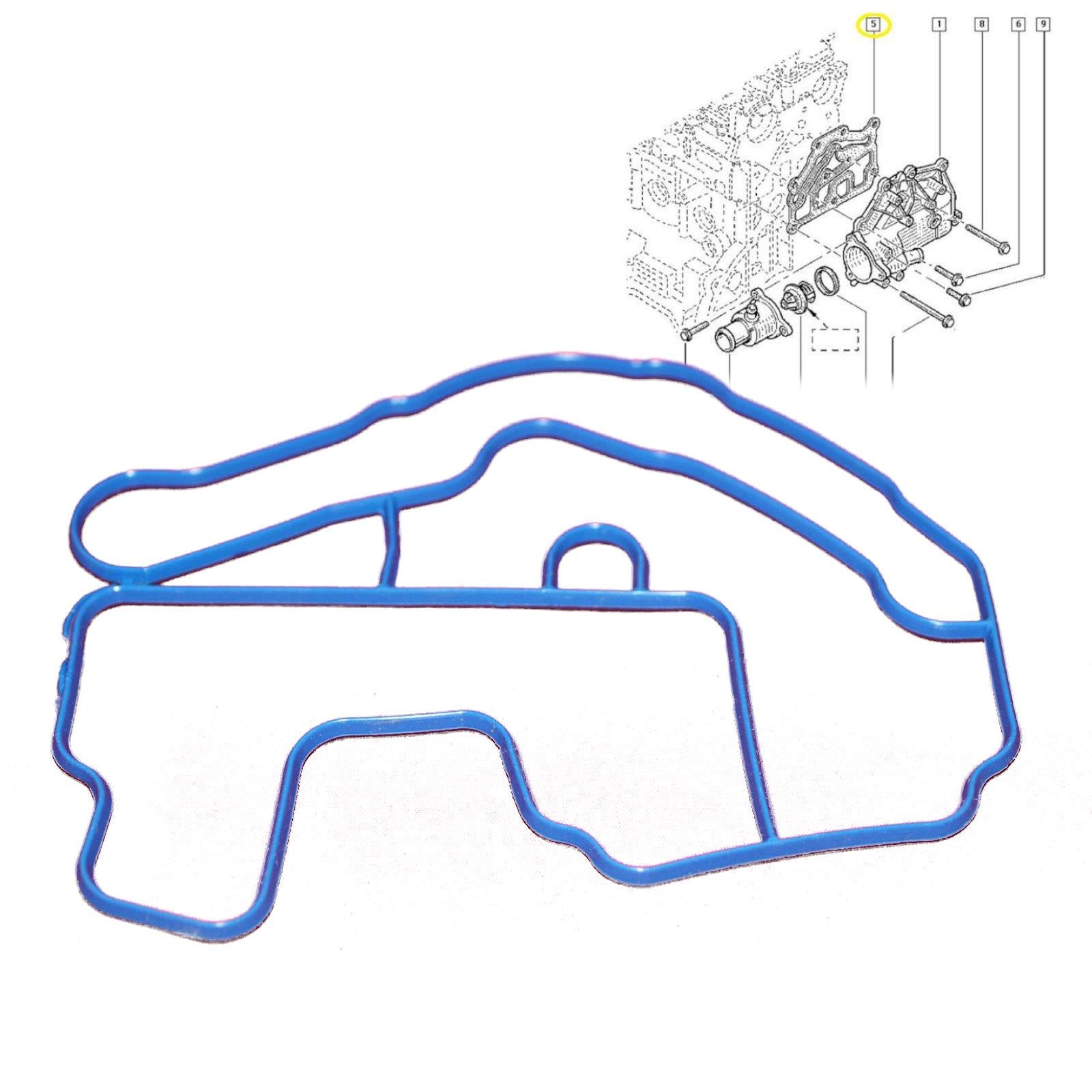 Coolant Thermostat Housing Gasket For RENAULT Clio II III Fluence Scenic II III Megane Laguna Kangoo Twingo Modus Wind
