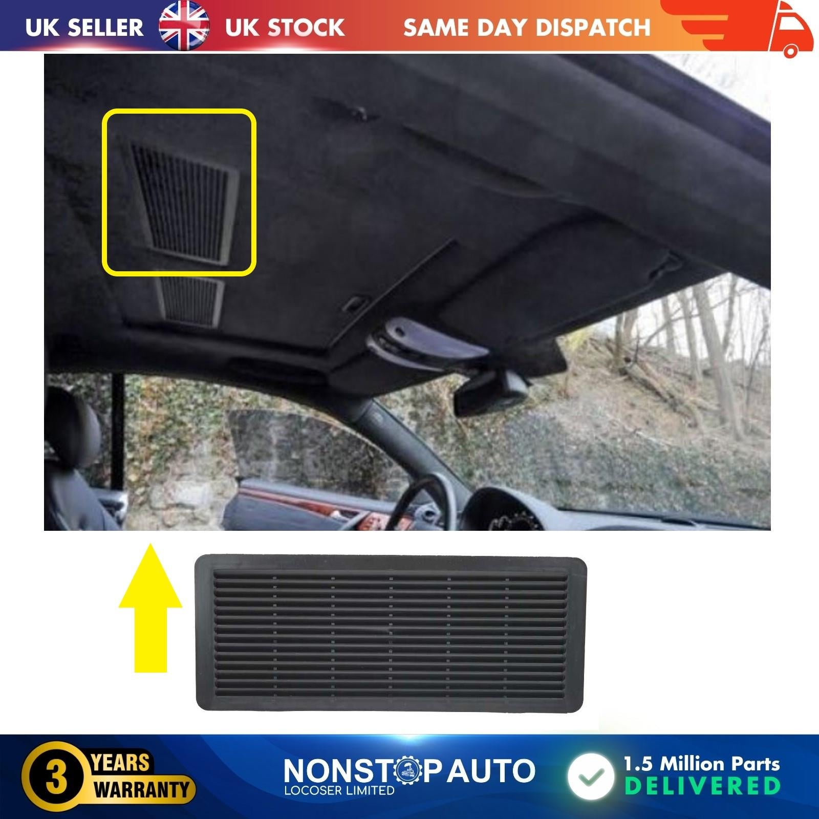 Sunroof Grille Vent Cover Black For MERCEDES W202 W203 W208 W209 W210 W211 W215 W220 W240 W140 A2117840644