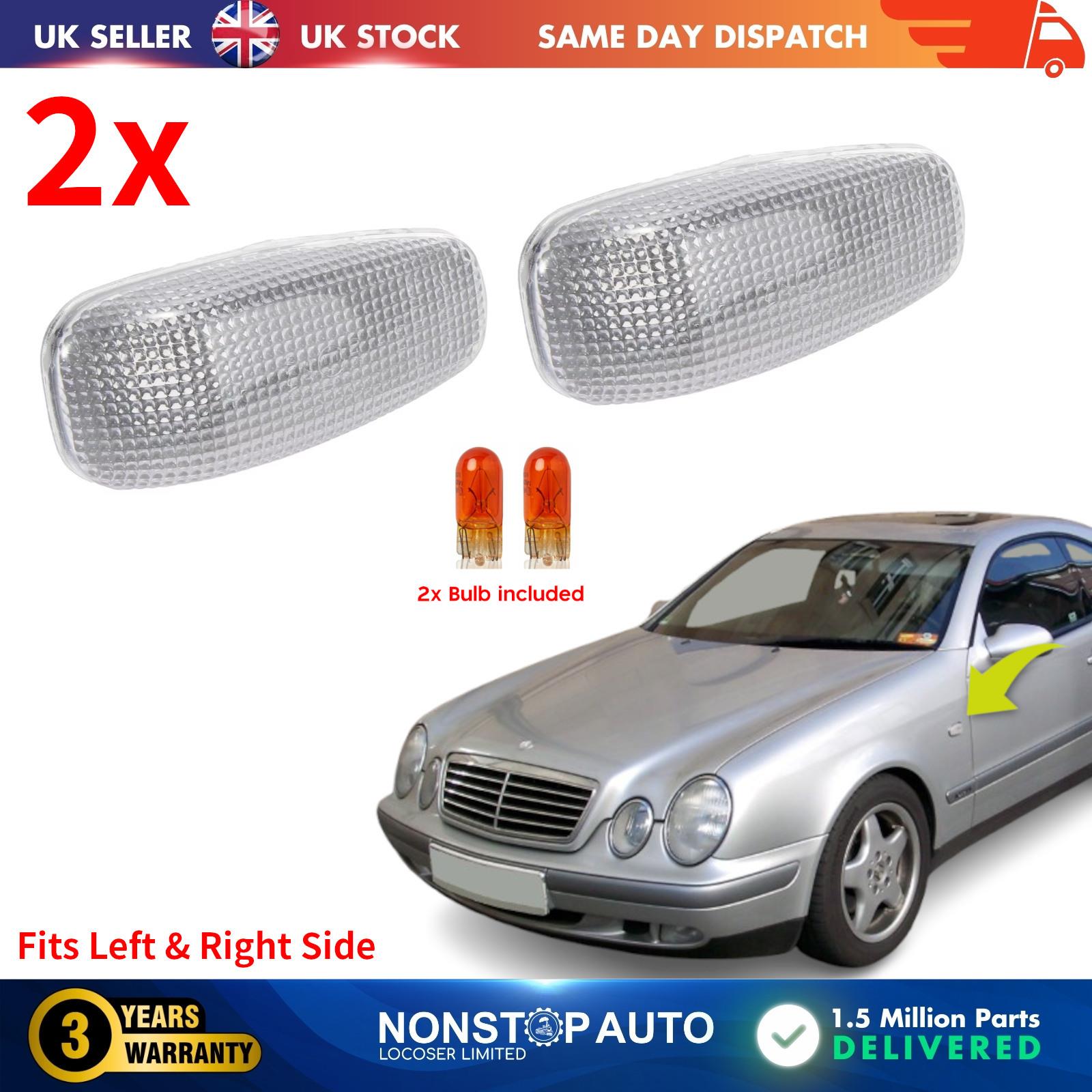 2X Side Wing Indicator Repeater Lens Turn Signal Light Fits Mercedes SLK Class 230 Kompressor 2L 2108200921