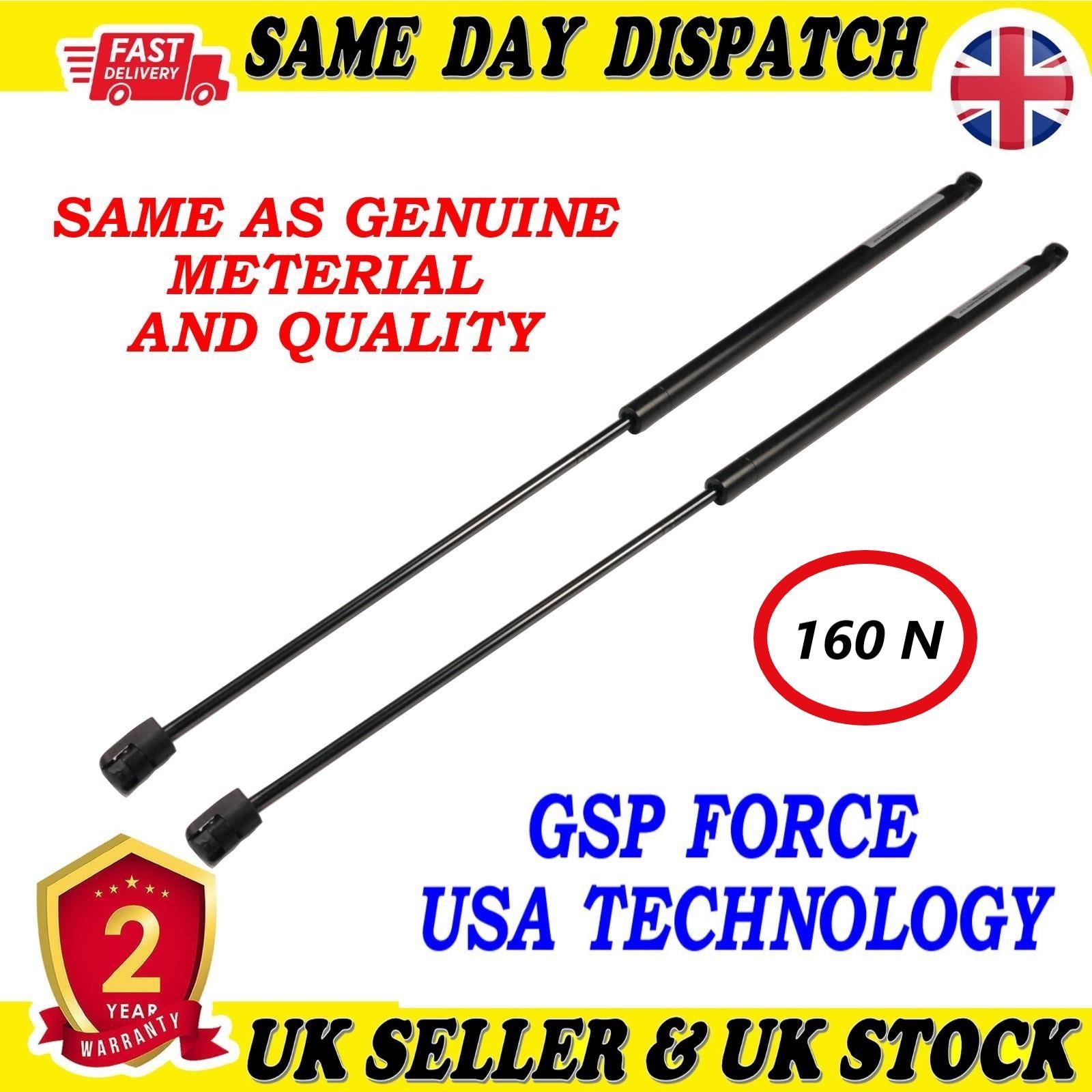 2X TAILGATE BOOT GAS STRUTS 160 Newton FOR BMW 7 (E65, E66, E67) 51238240596