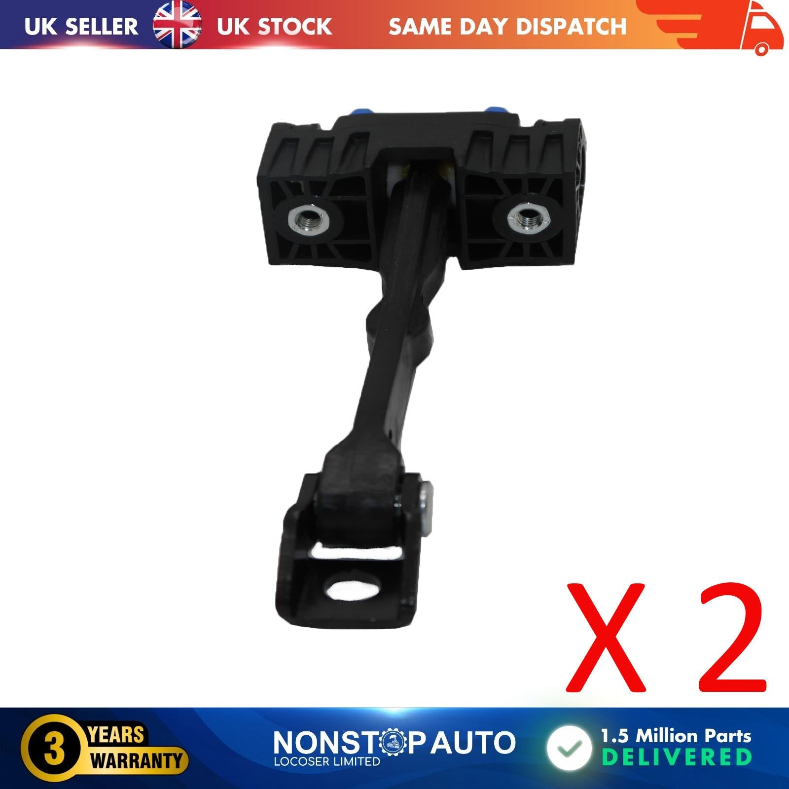 2 X Front Door Hinge Stop Check Strap Limitery Right and Left Side Fits AUDI A1 8X3837249C