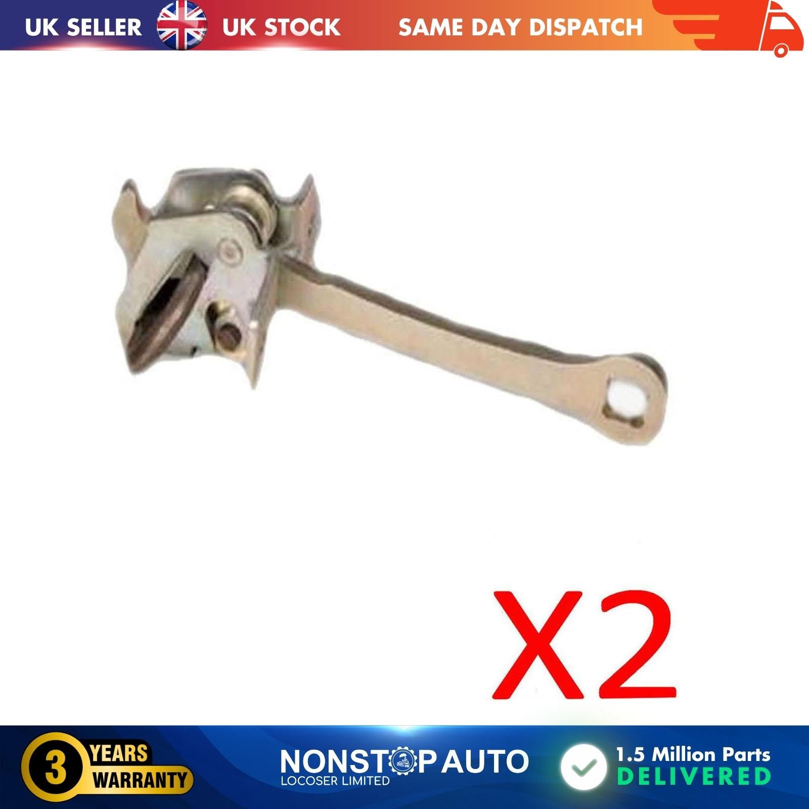 2 X Front Door Hinge Stop Check Strap Limitery Fits Right and Left Side VAUXHALL Vectra B  5160228