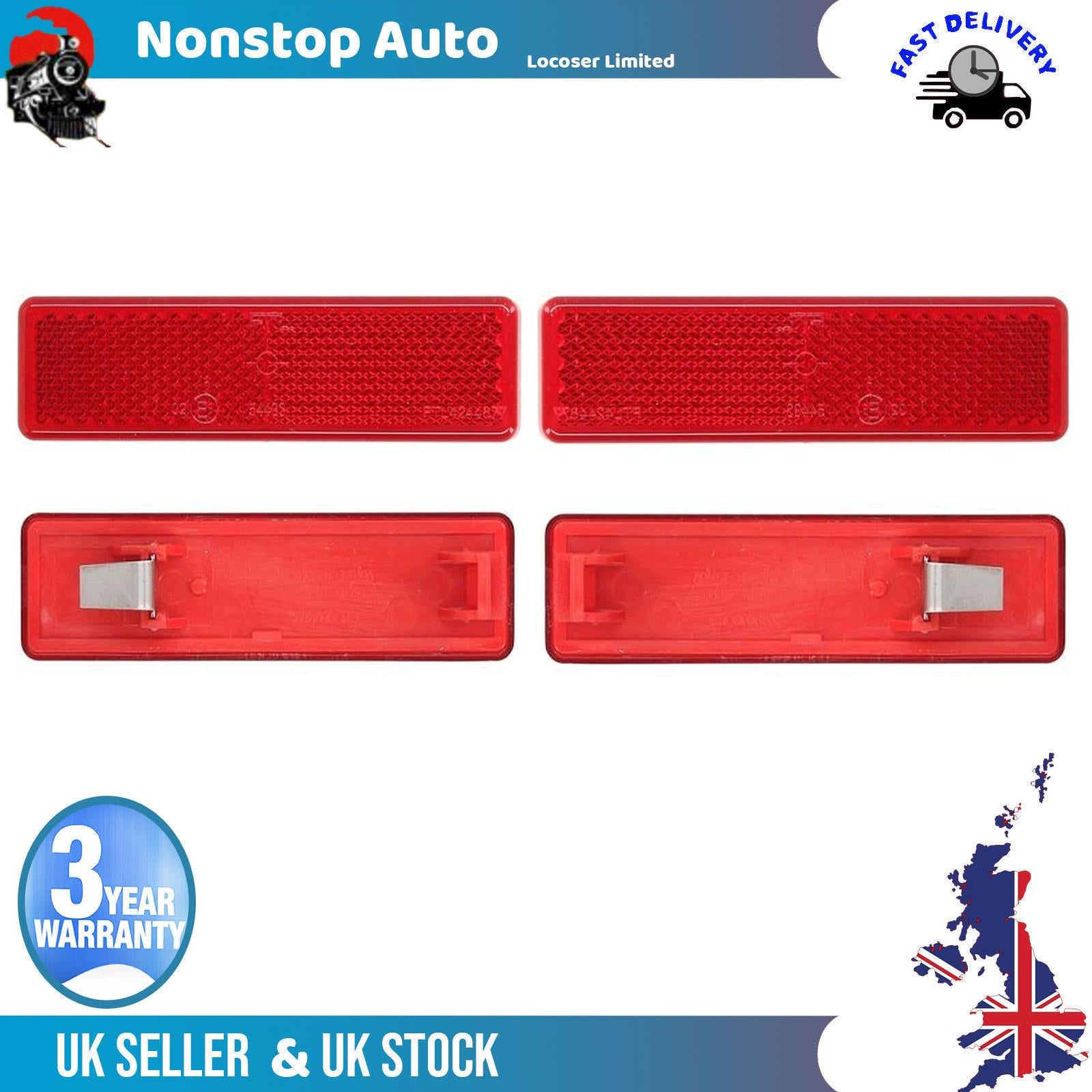 2X Rear Bumper Reflector Right and Left For NISSAN NV300 FIAT Talento 7700353184