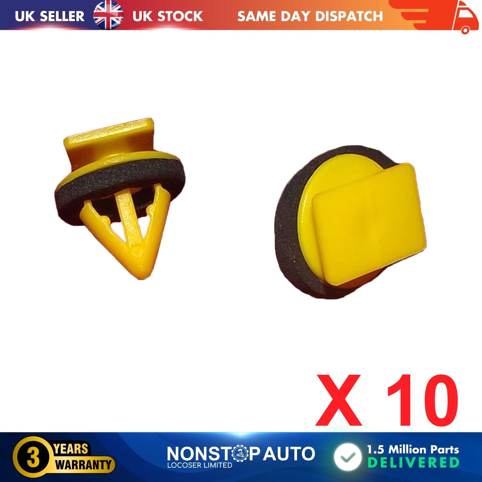 10X Plate Retainer Clips For SSANGYONG 79568.21000