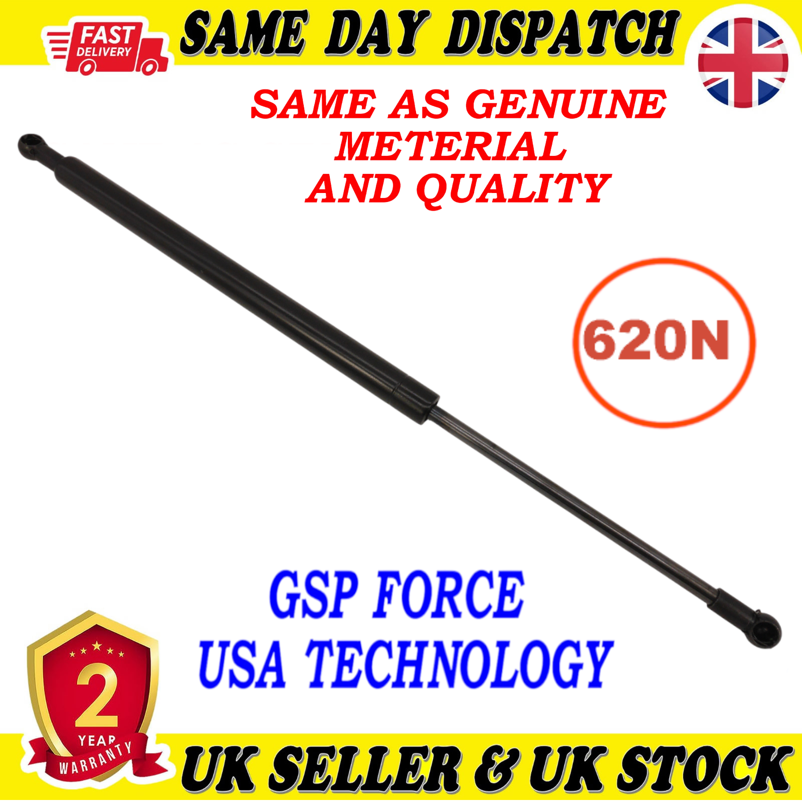 TAILGATE BOOT GAS STRUTS 620 Newton FOR VOLVO XC60 I SUV 31297156