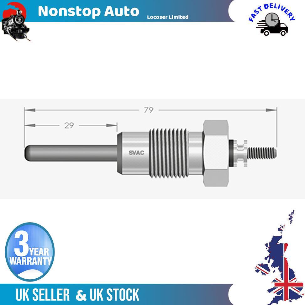 Glow Heater Plug Fits MERCEDES-BENZ Estate Notchback 123 200 D: 200 2.0 D 220 D: 220 2.2 D 240 D: 240 2.4 D A0001599101 GV626 GLP104 0100221311 0250201044