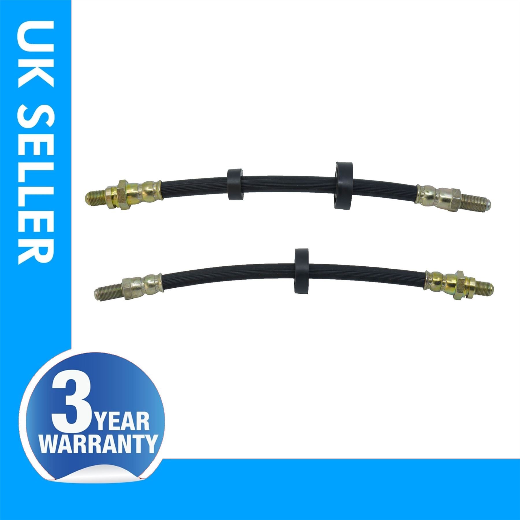2X Rear Brake Hose Pipe Left Side For FORD Escort Mk3 Mk4 Orion 87AB2282BA