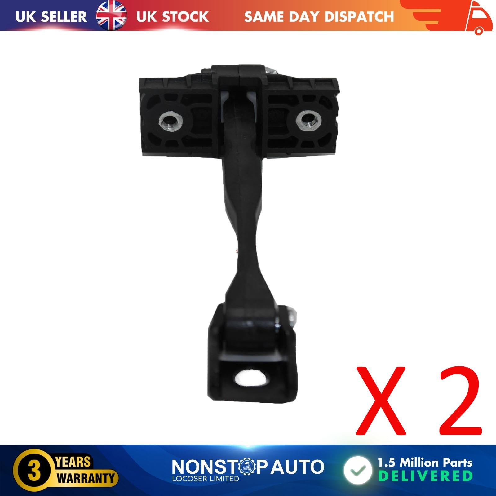 2 X Rear Door Hinge Stop Check Strap Limitery Right and Left Side Fits AUDI A1 8X4839249C