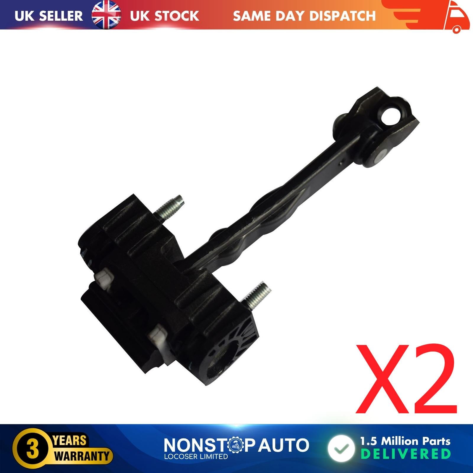 2 X Front Door Hinge Stop Check Strap Limitery Right and Left Side Fits CITROEN C4 Coupe  C4 9181H9