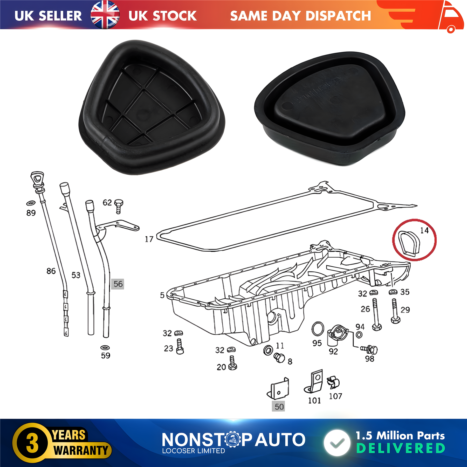 Lock Lid Oil Pan For MERCEDES W124 W126 W201 W202 W210 W220 W463 1020140033
