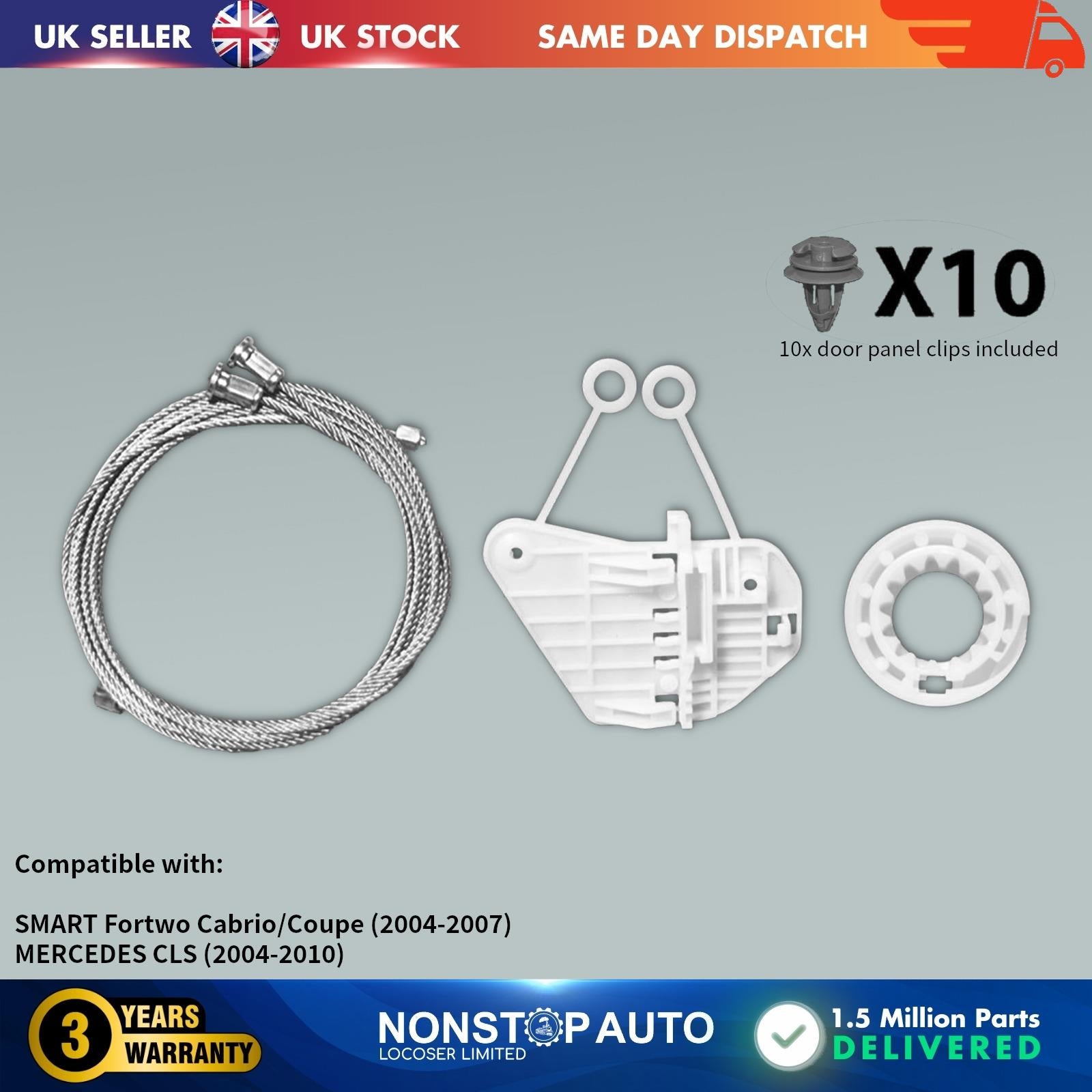 Window Regulator Repair Kit Front Left For MERCEDES CLS SMART ForTwo C0002691V001