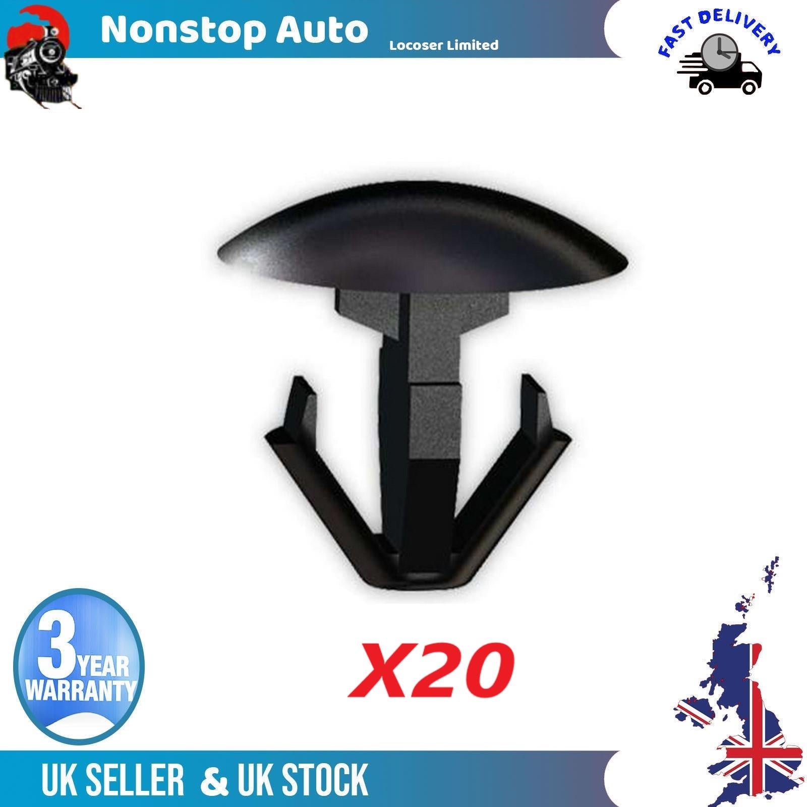 20X Front Hood Weathership Bonnet Rubber Trim Seal Edge Strip Clips For HONDA